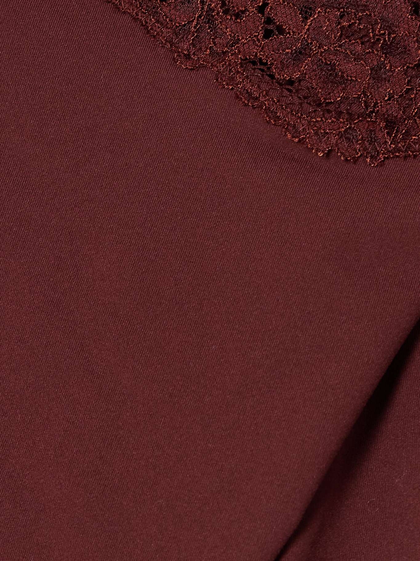 Fits Everybody lace-trimmed stretch thong bodysuit - Oxblood Burgundy - 5