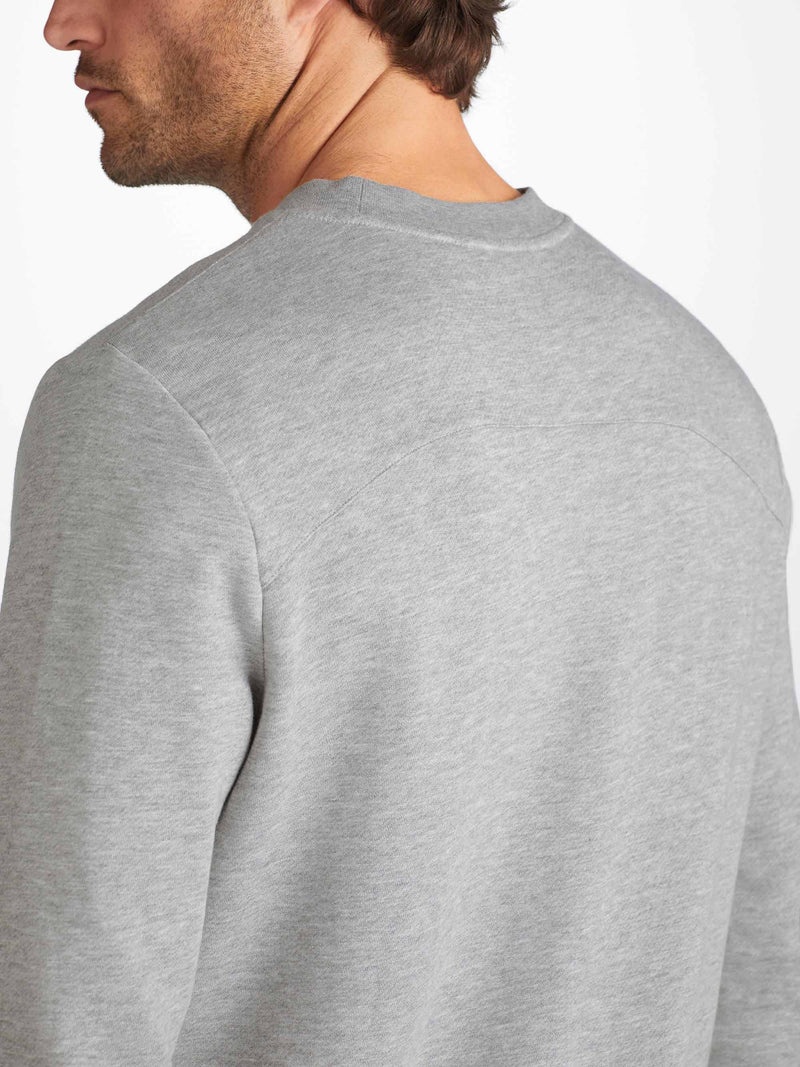Men's Sweatshirt Quinn Cotton Modal Silver - 6