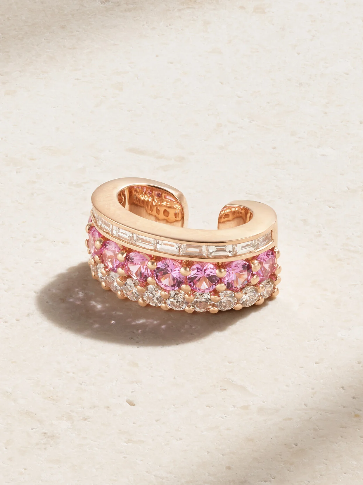 Lola 18-karat Rose Gold, Sapphire And Diamond Ear Cuff - 1