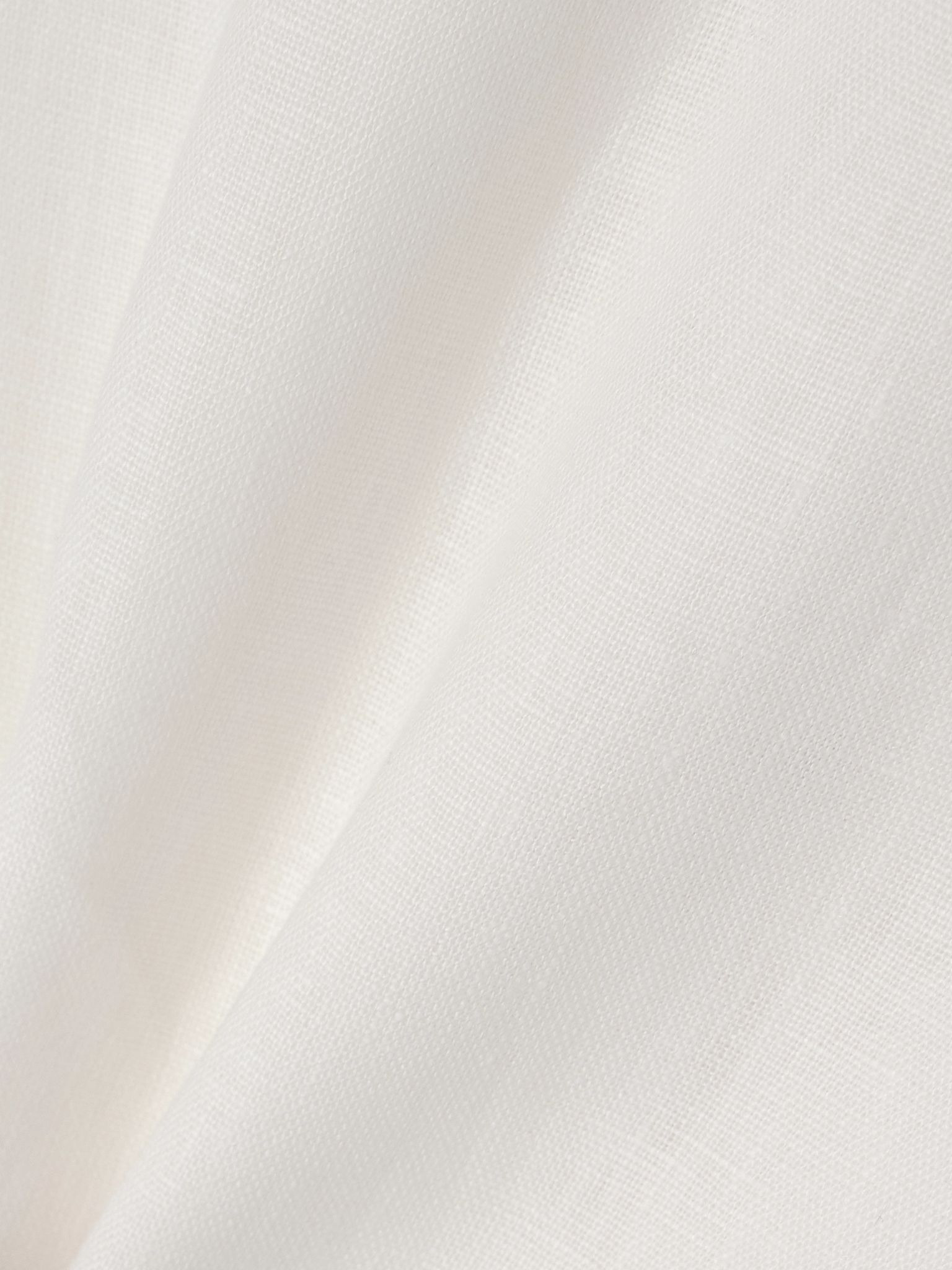 Suis wrap-effect linen midi skirt White - 5