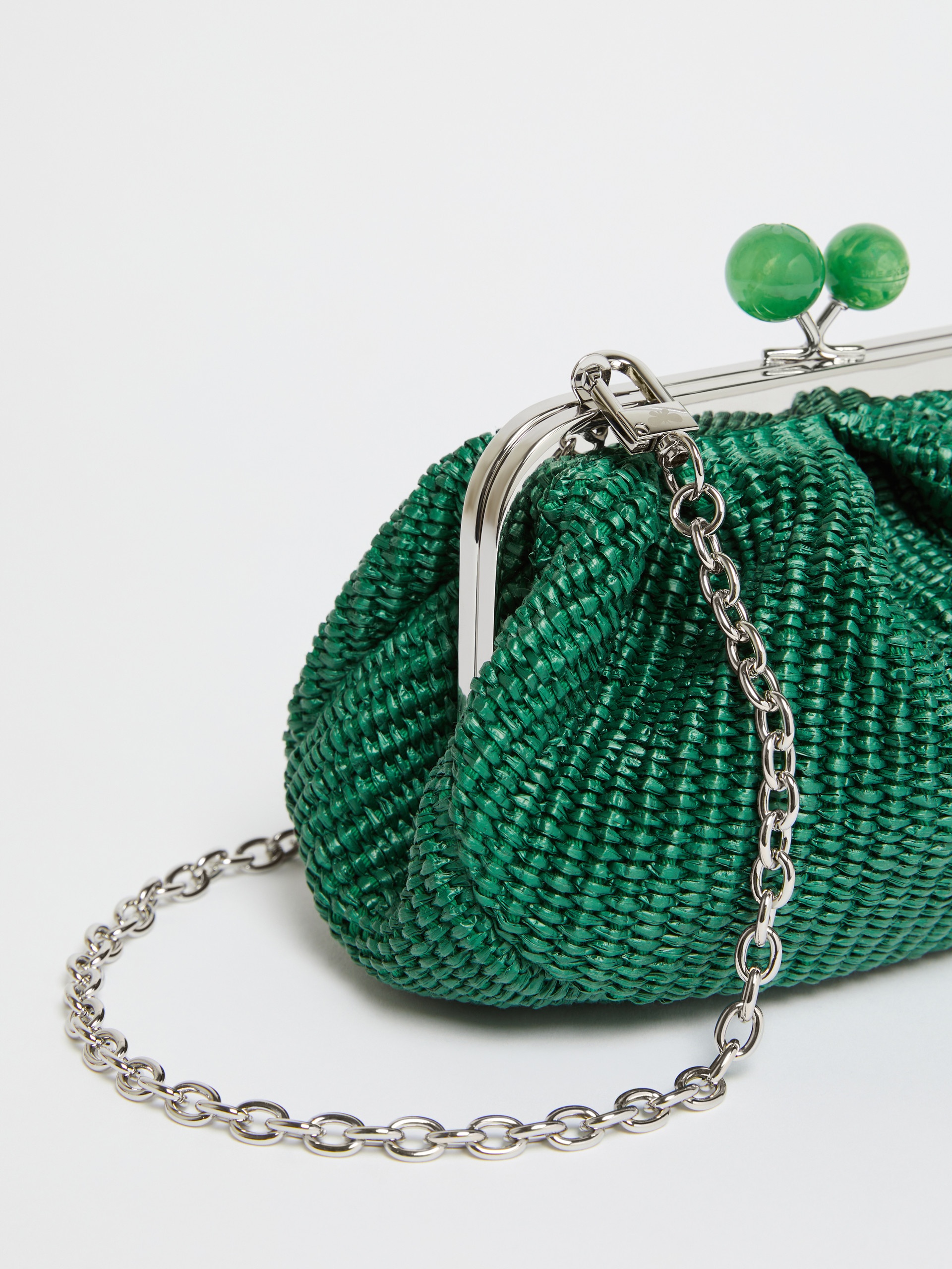 PALMAS Small raffia-effect Pasticcino Bag - 4
