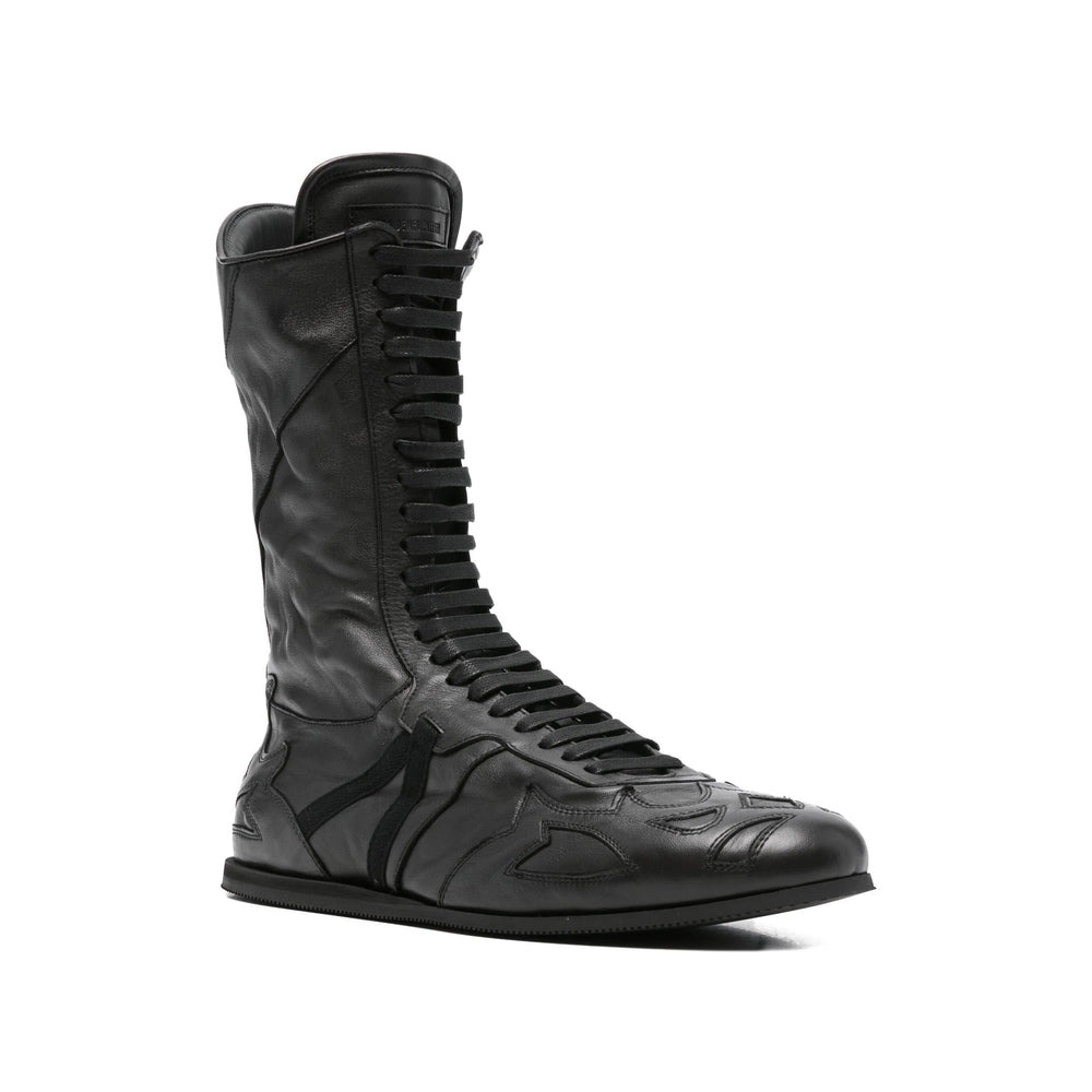 Ann Demeulemeester Black Trainers - Hi-Tops Men - 3