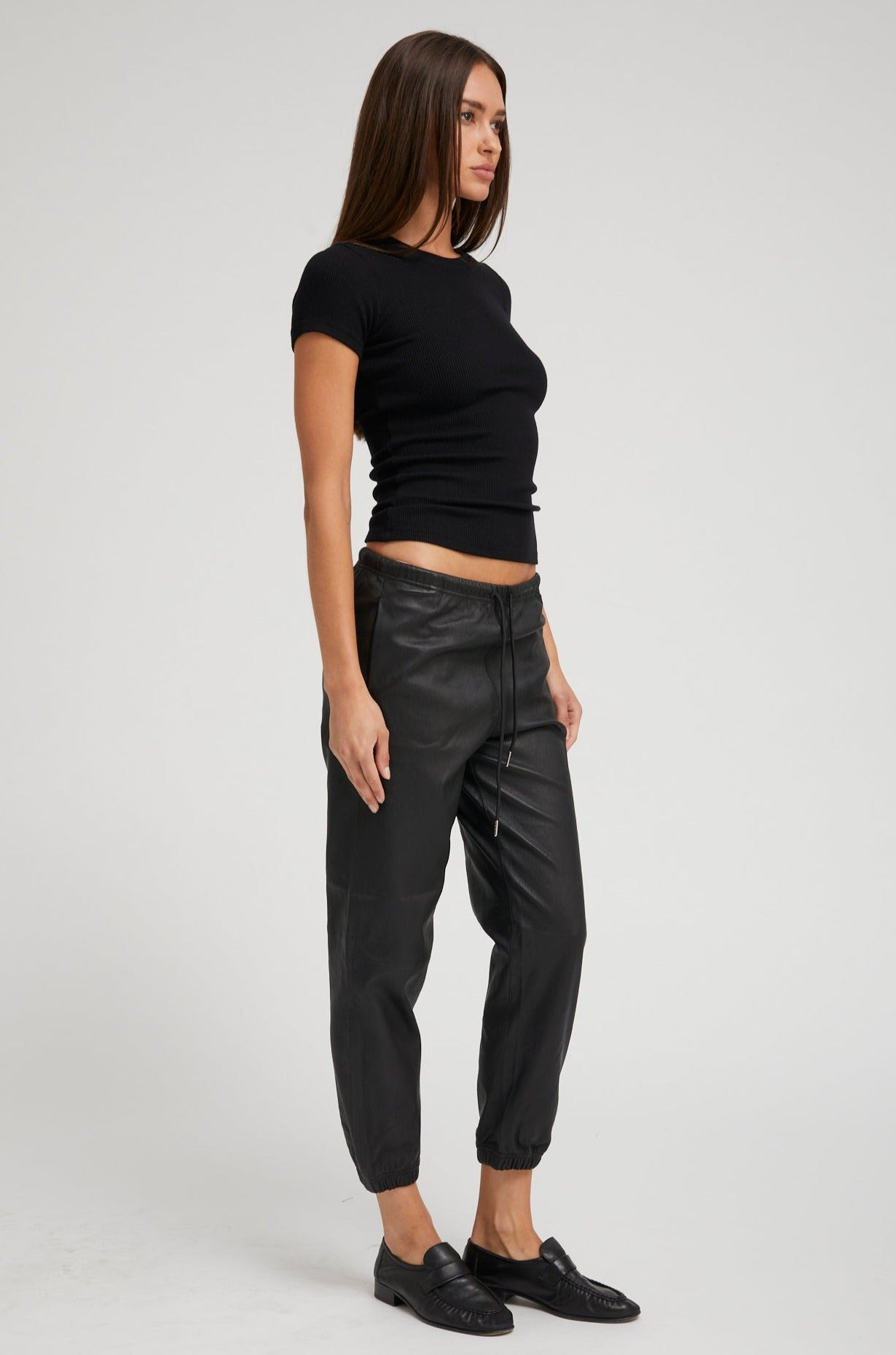 BLACK RIB BABY TEE - 3