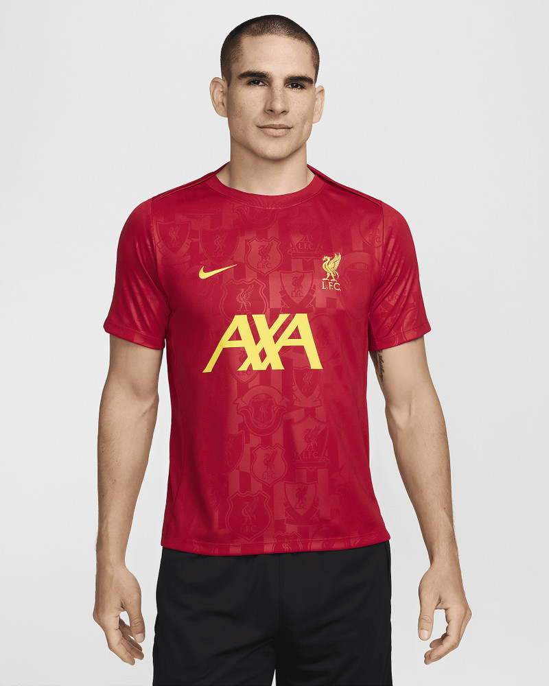 Liverpool FC Academy Pro Nike Men's Dri-FIT Soccer Pre-Match Short-Sleeve Top - 1