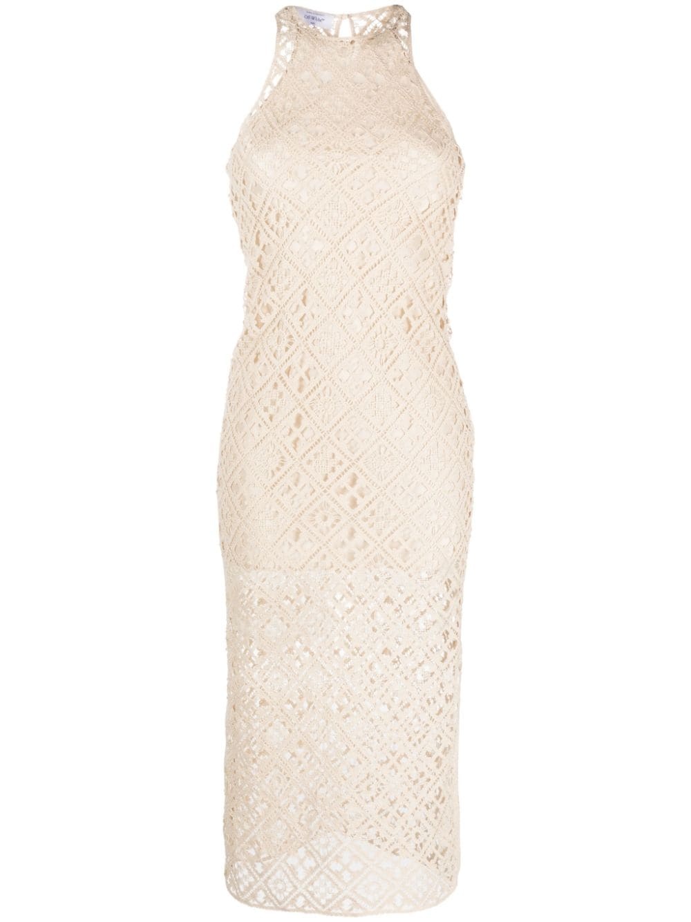 Arrows crochet midi dress - 1