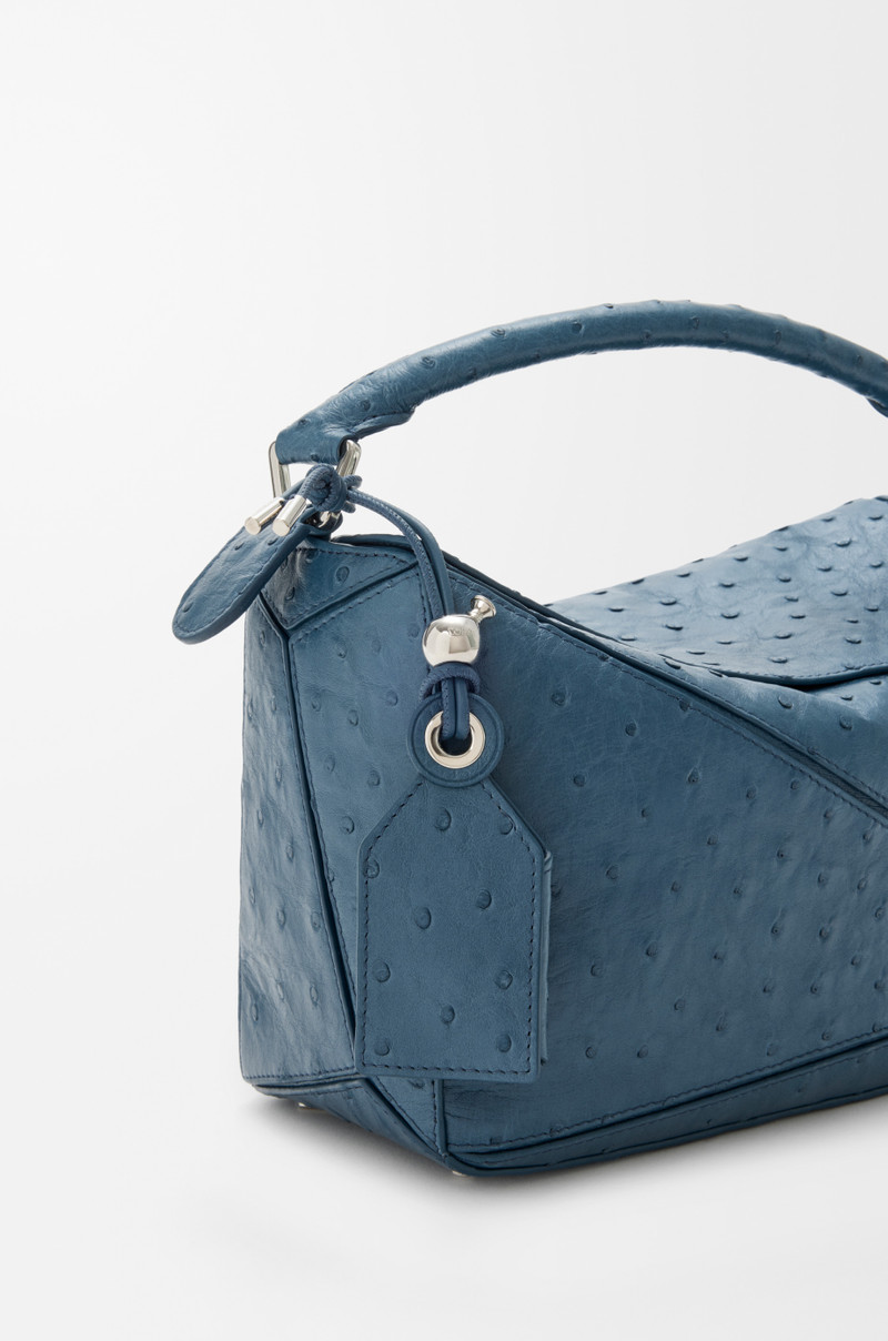 Small Featherlight Puzzle bag in ostrich 10