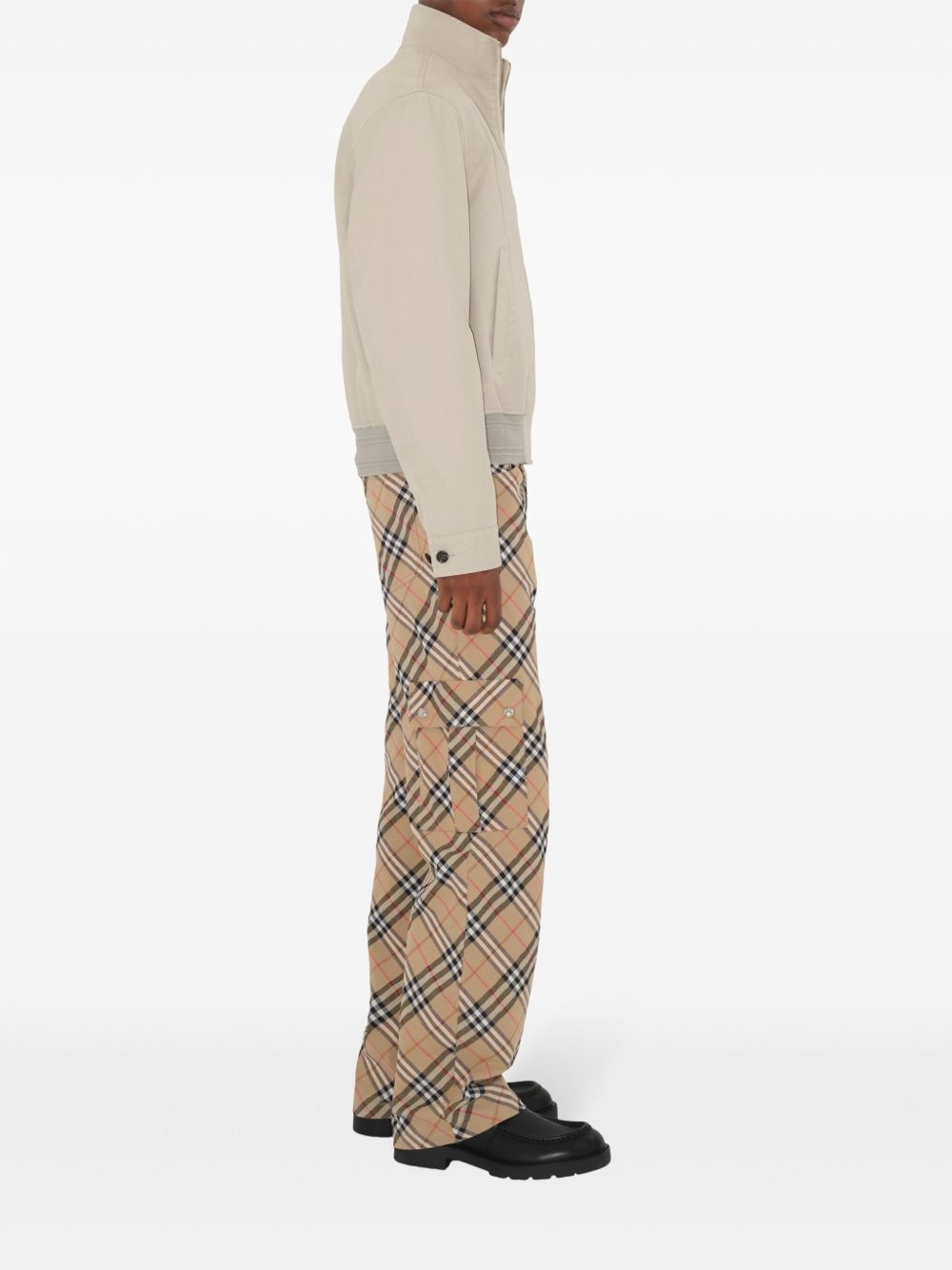 checked cargo pants - 3