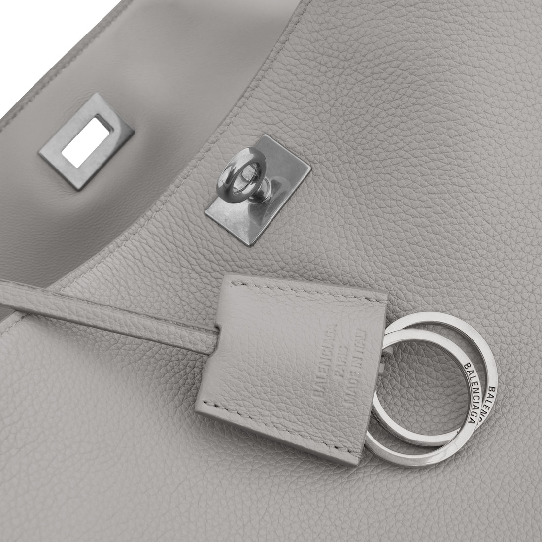 Women's Rodeo Handbag Small Grained Calfskin in Balenciaga Grey - 6