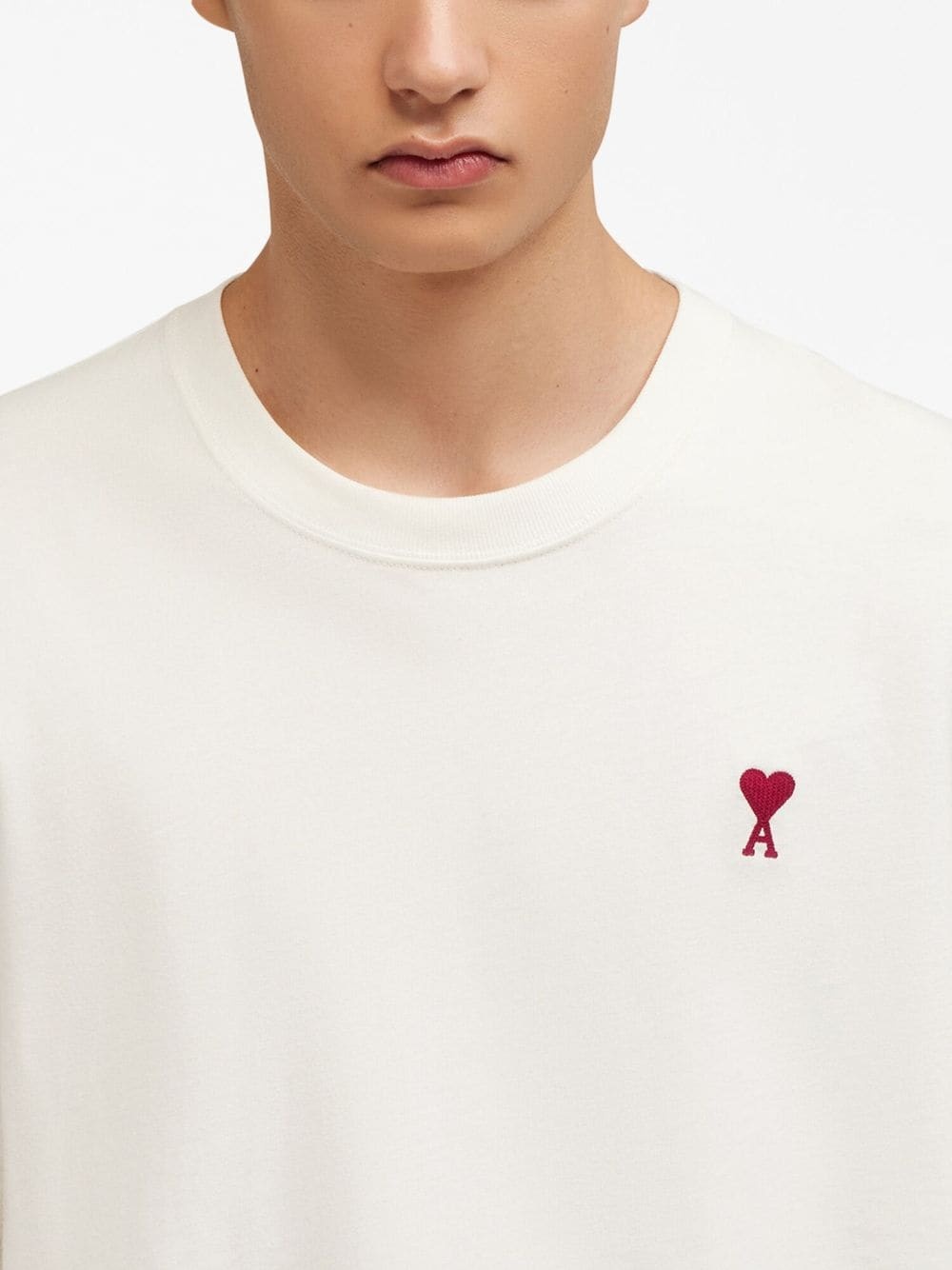 logo-embroidered organic cotton T-shirt - 6