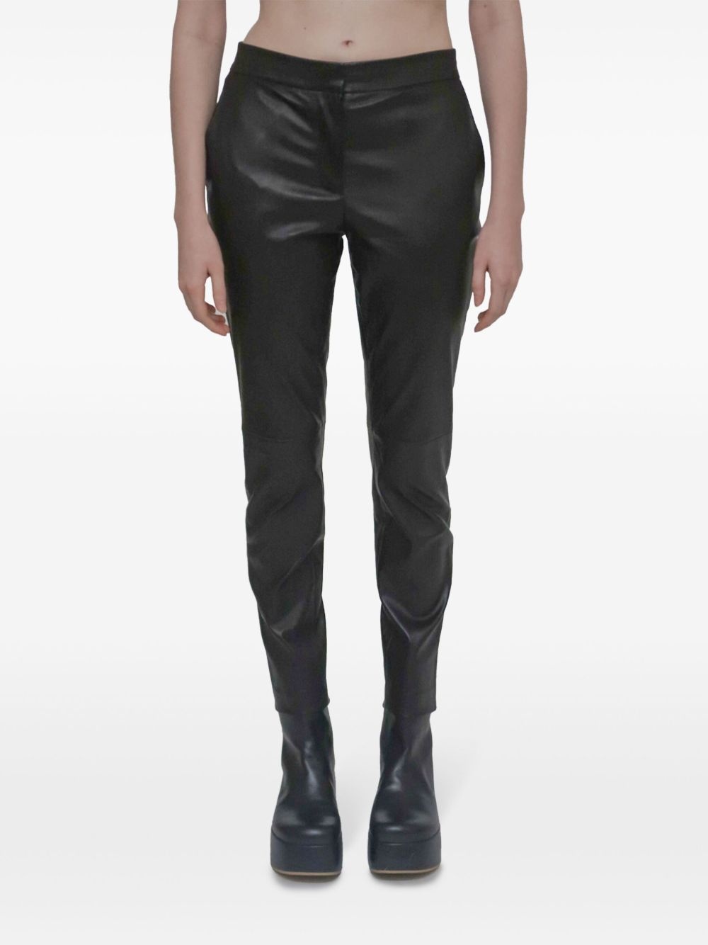 cropped skinny trousers - 4