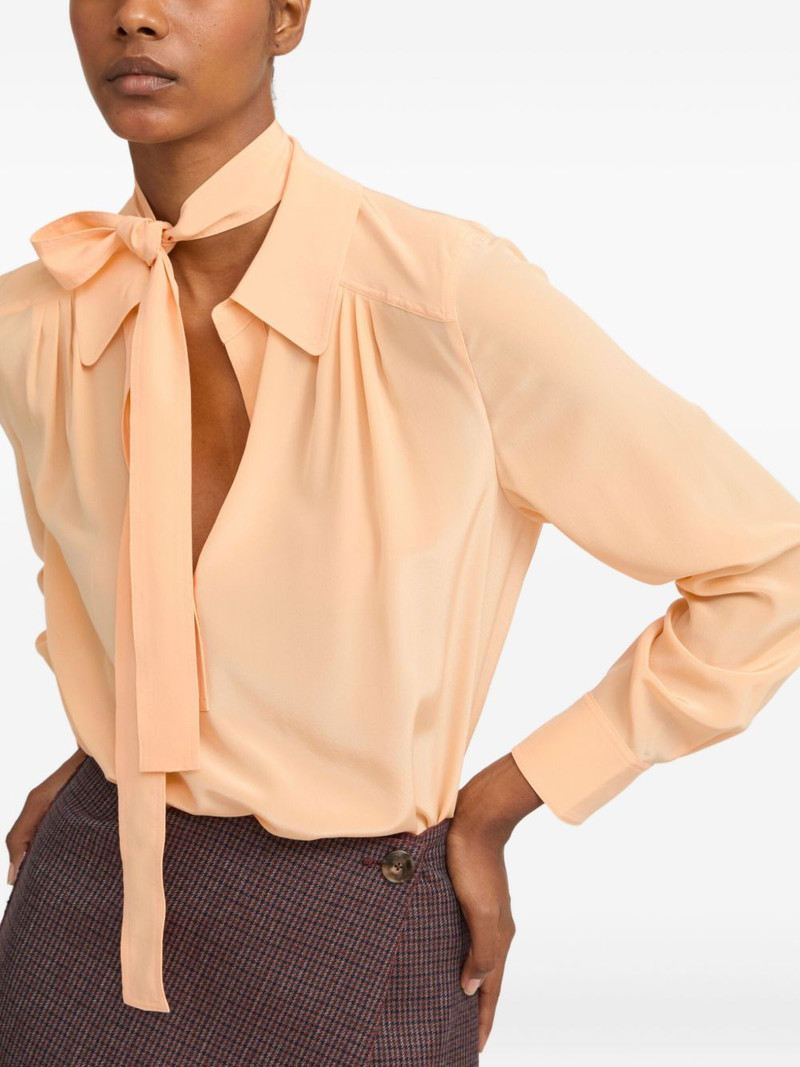 tie-neck silk blouse 3