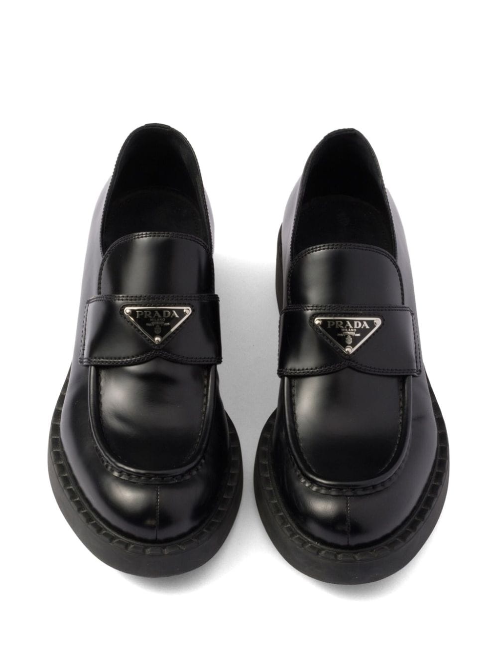 50mm Chocolate loafers - 4