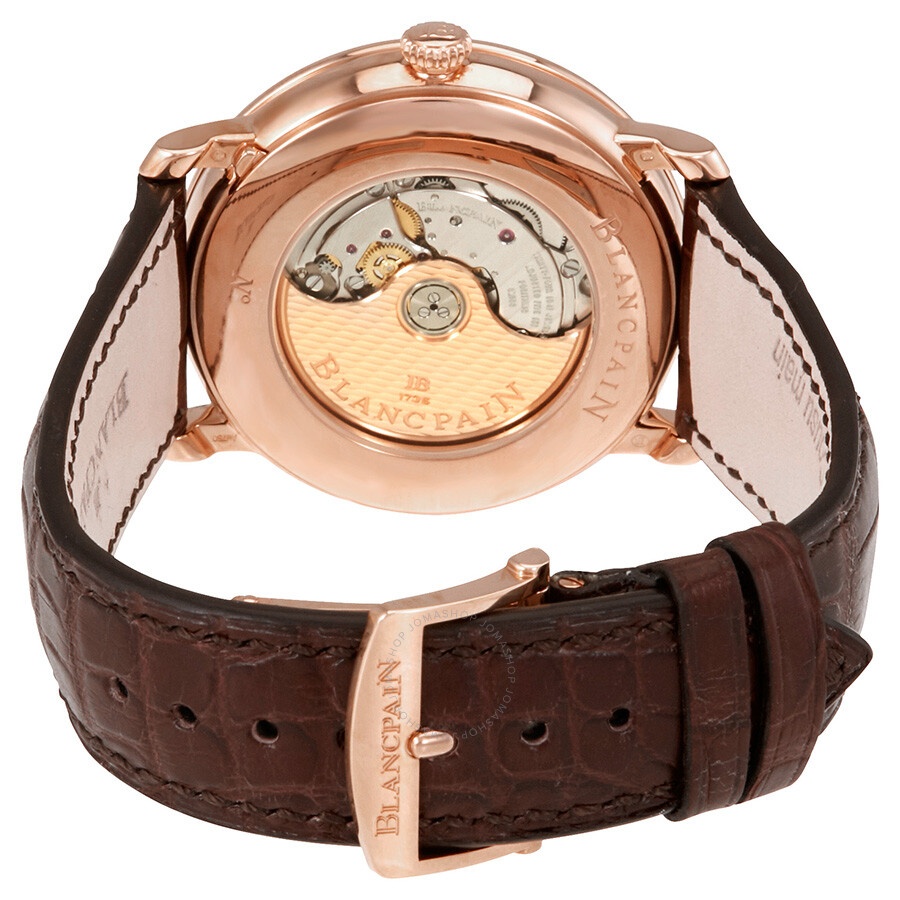 Blancpain Villeret Ultra Slim Silver Dial 18K Rose Gold Men's Watch 6653Q-3642-55B - 3