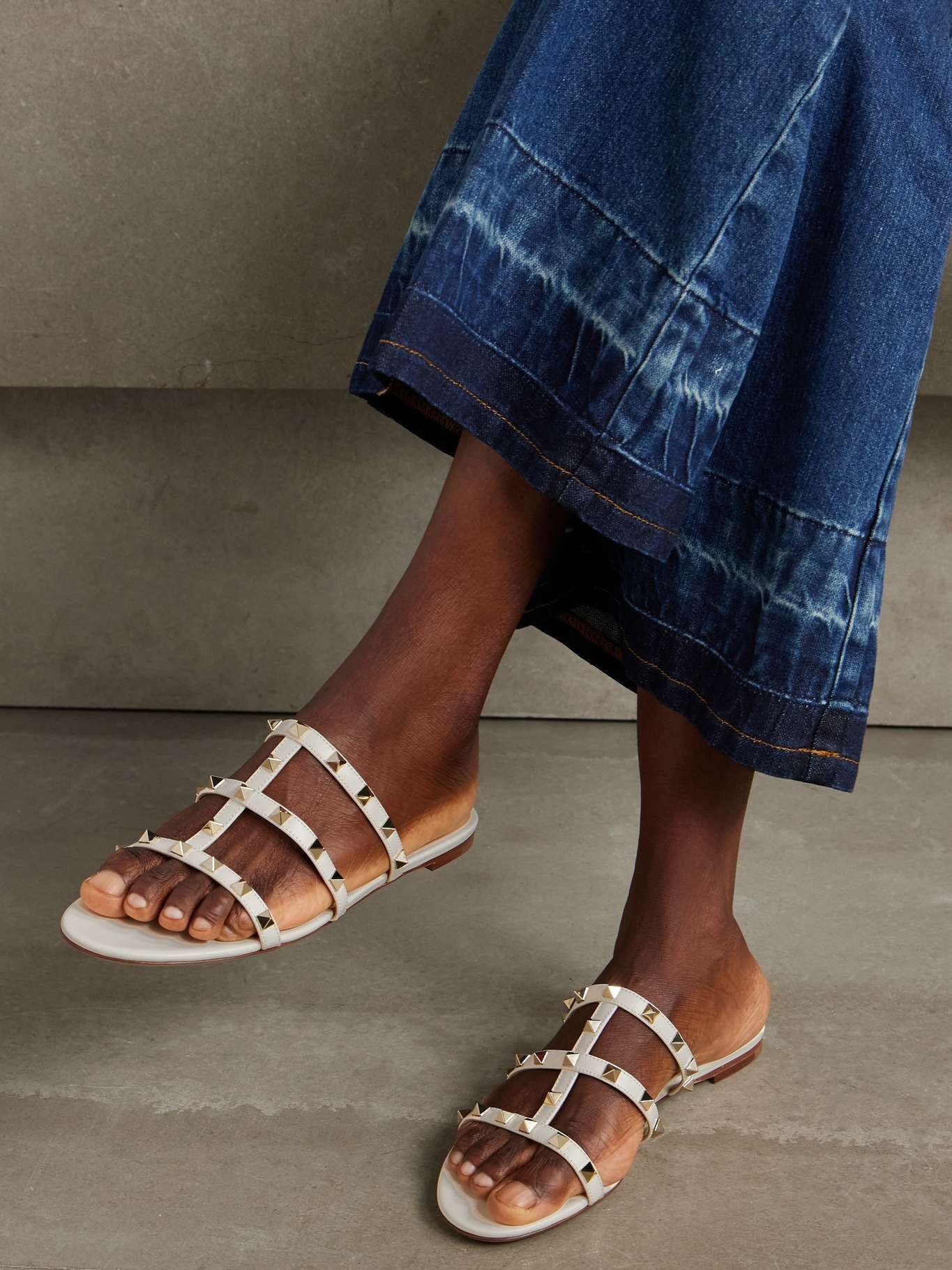 The Rockstud leather sandals - 2