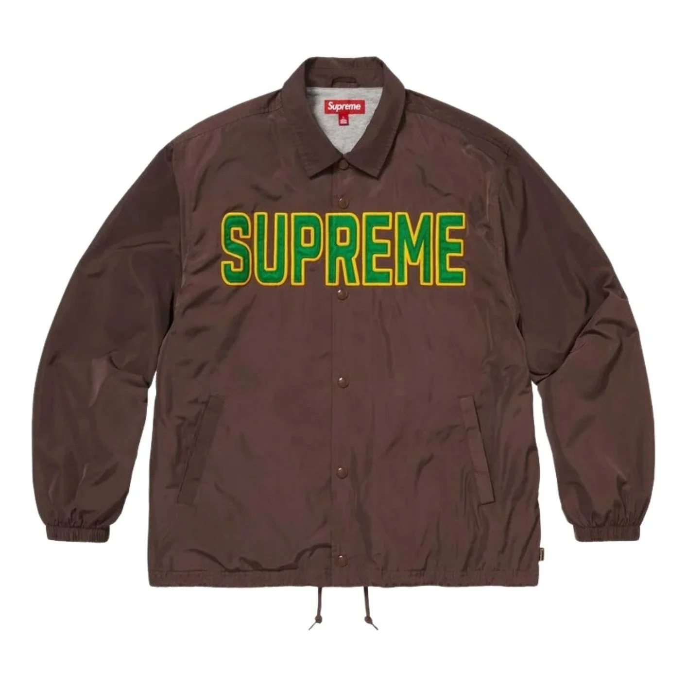 Supreme SS26 Spellout Coaches Jacket 'Brown' SUP-SS26-203-BRN - 1