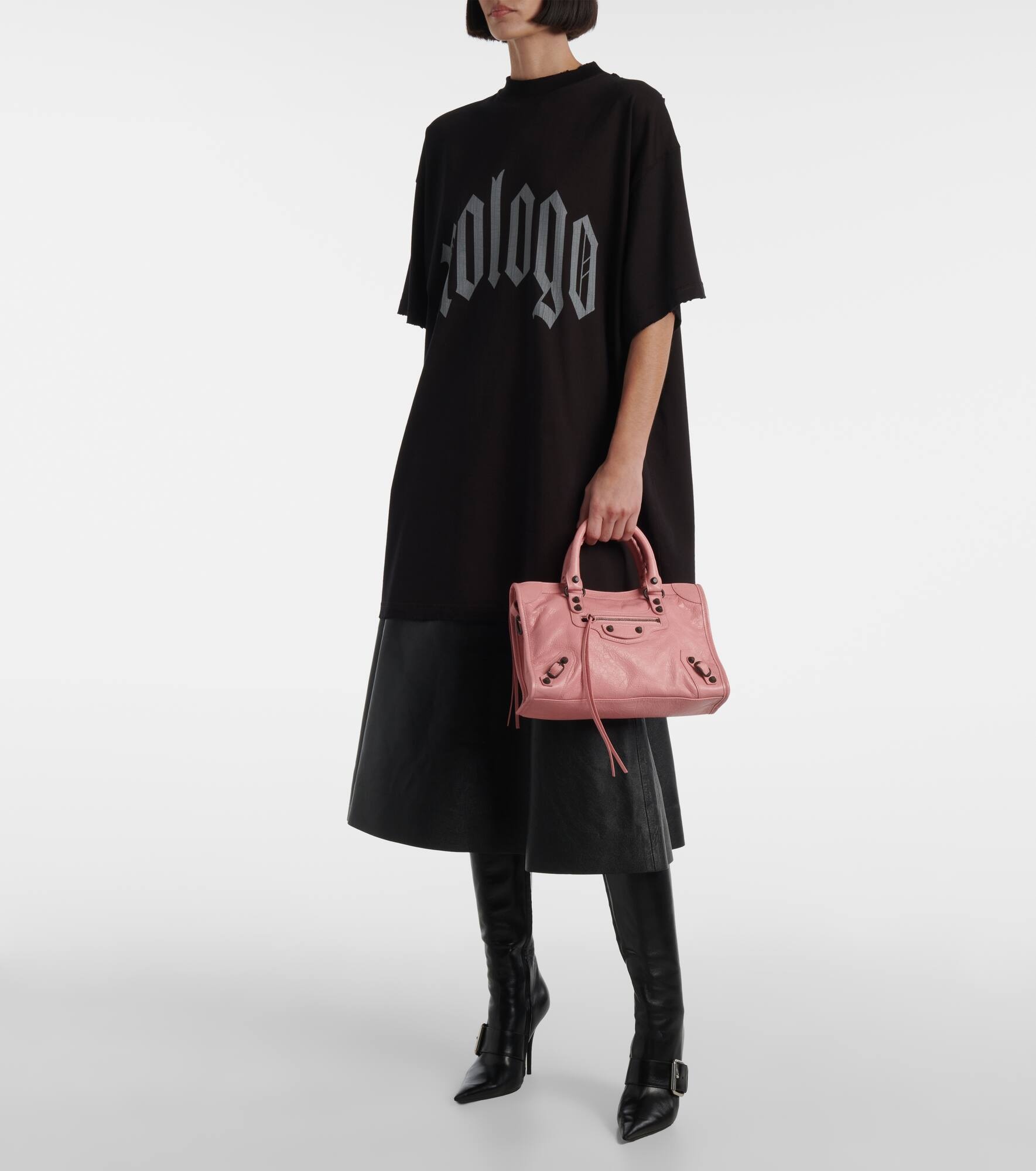 Le City Small leather tote bag - 5