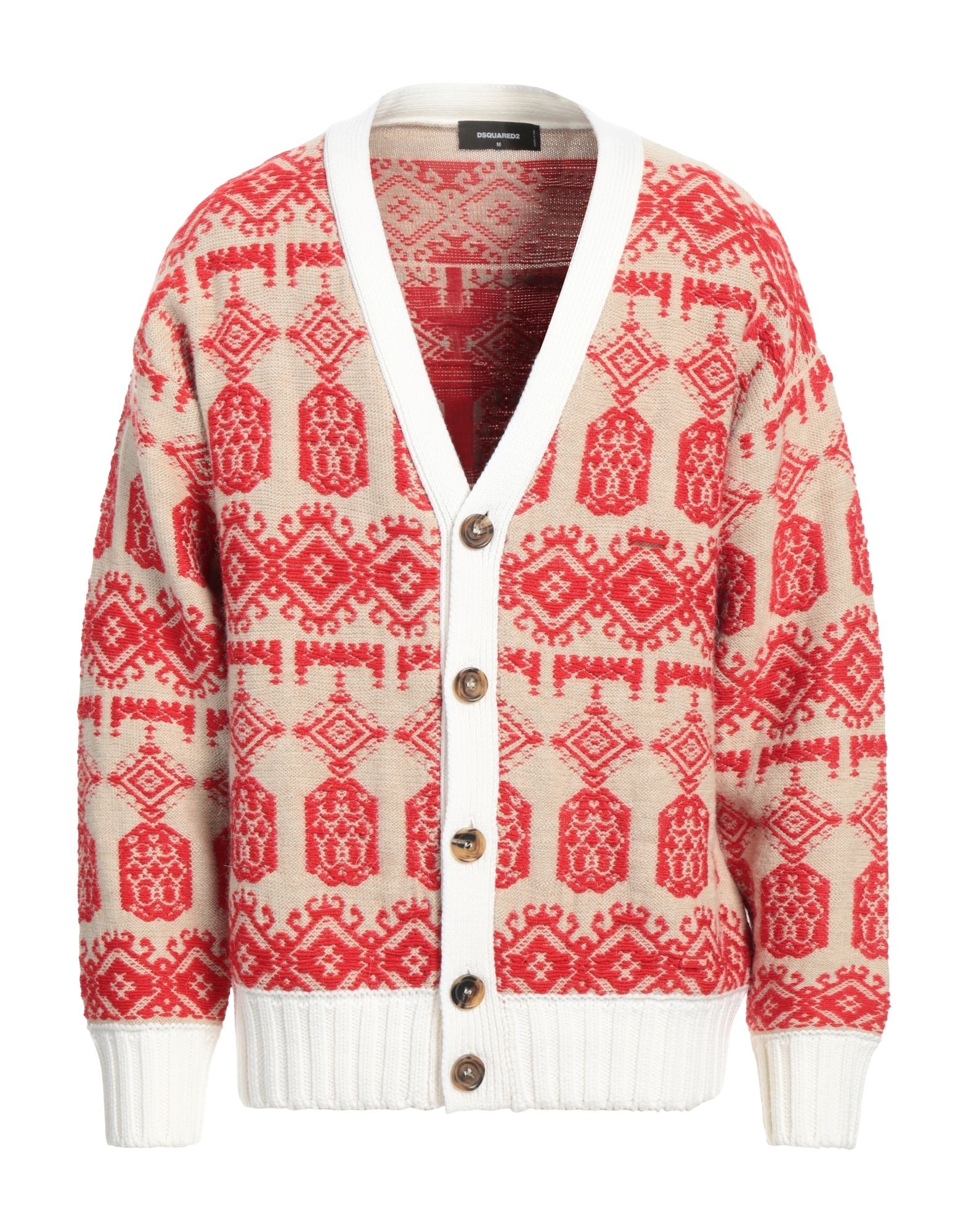Beige Men's Cardigan - 1