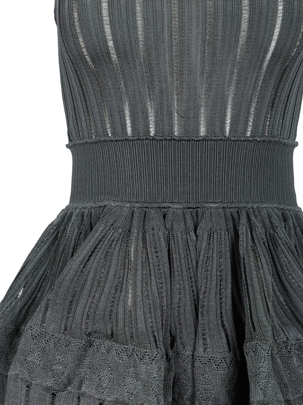Crinoline Knitted Dress Dresses Blue - 5