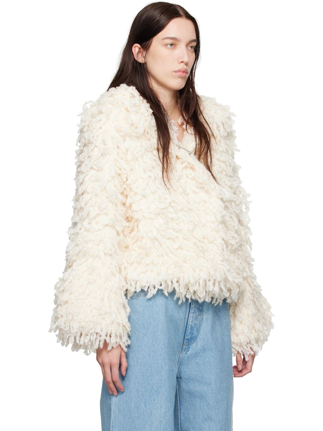 Off-White Valais Hand Crochet Jacket - 2