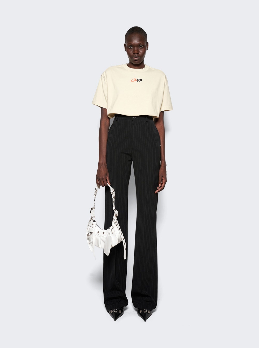 【関税&送料込】Balenciaga Pinstripe Twill Straight-Leg Pant BALENCIAGA Striped satin-twill pajama pants | NET-A-PORTER