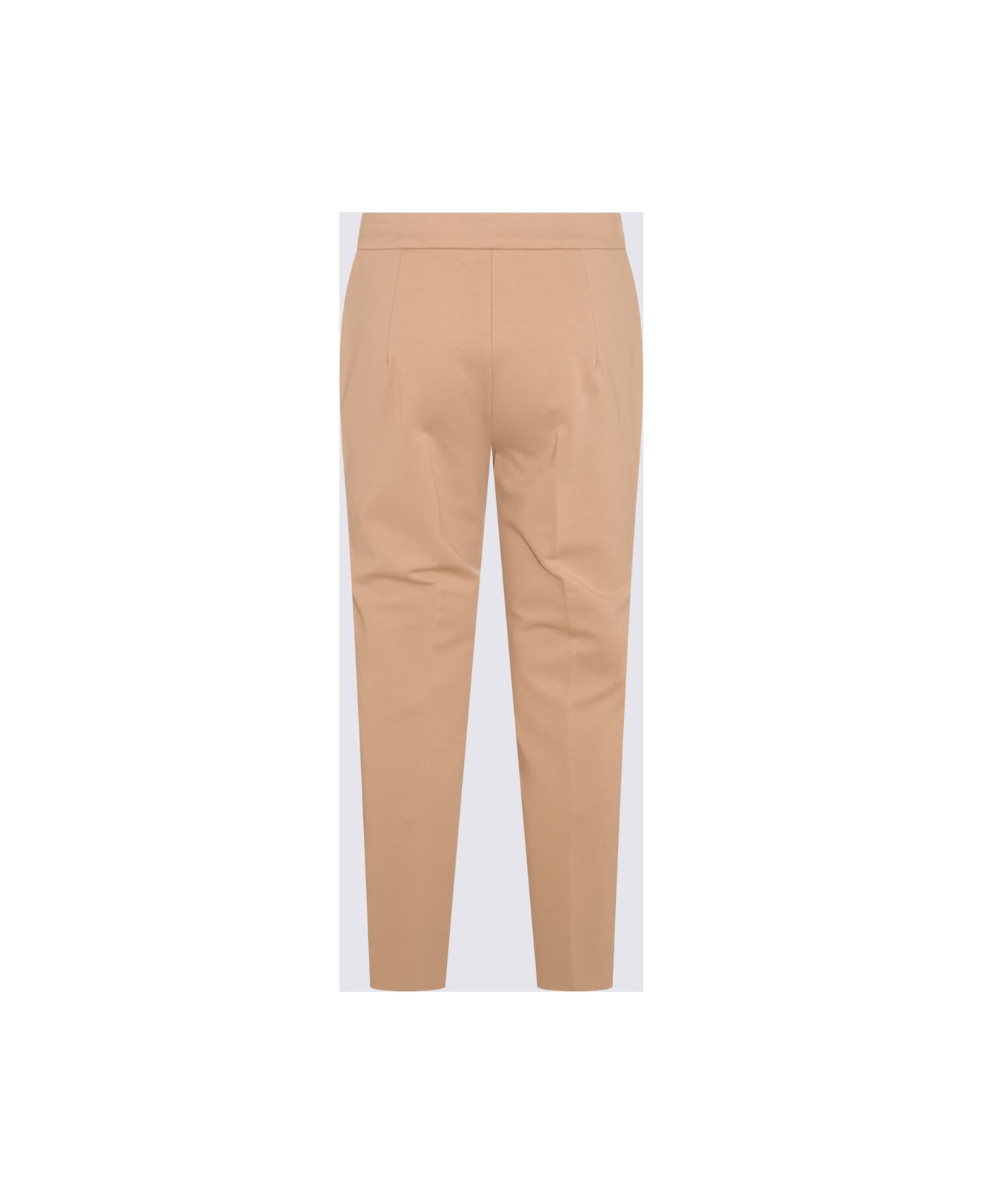 Beige Cotton Pegno Pants - 2