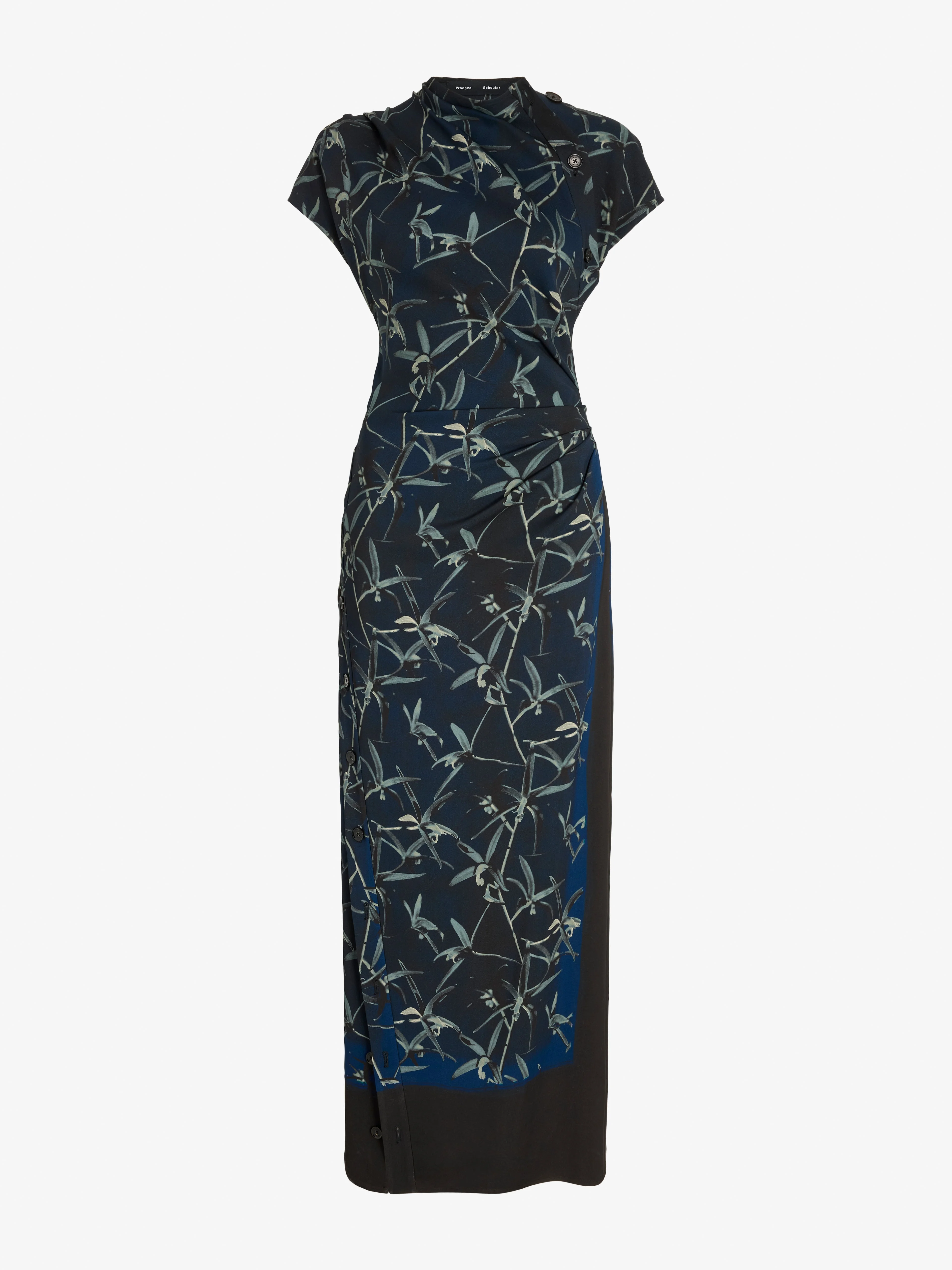 Anais Dress in Printed Stretch Cady - 1