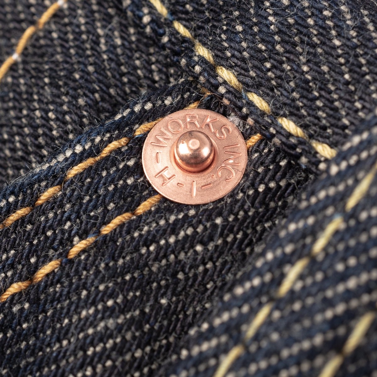 IH-888-SST 21oz Shinayaka Selvedge Denim Medium/High Rise Tapered Cut Jeans - Indigo - 10