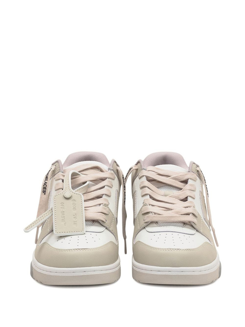 Off-White Out Of  Office arrow-detail calfskin sneakers outlook