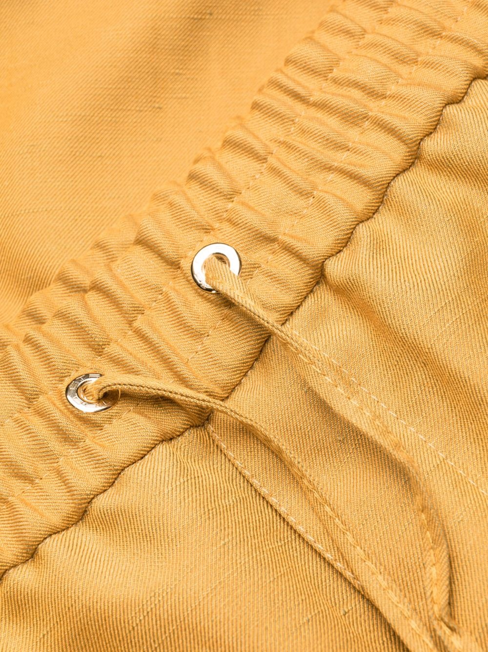 drawstring-waist cropped trousers - 7