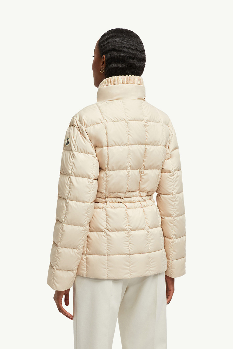 Antigone Leather-Trimmed Short Down Jacket 5
