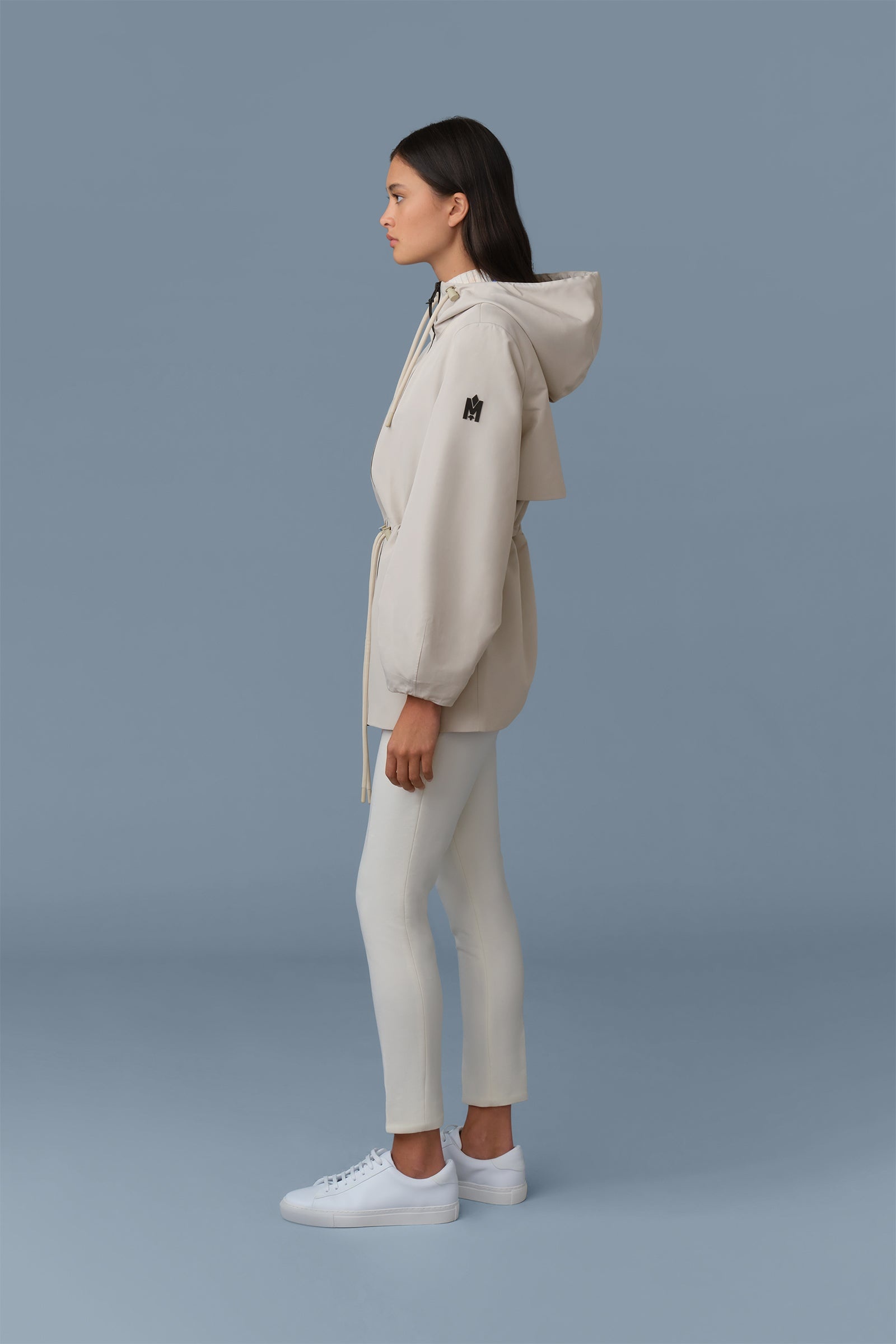 KALEA Technical Rain Jacket with Drawcord Waist - 4
