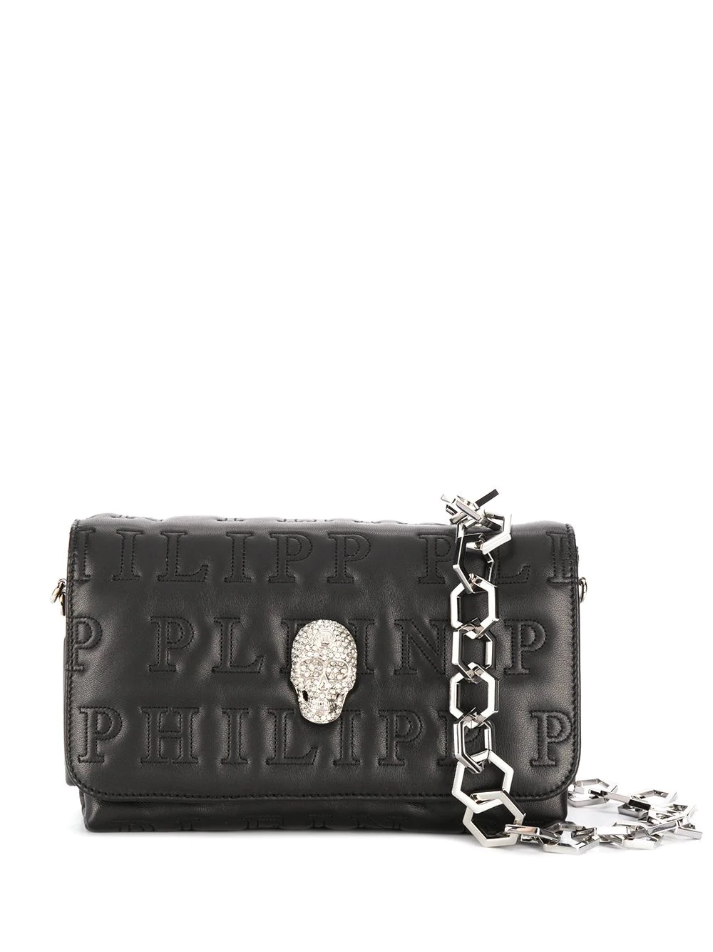 Skull crystal shoulder bag - 1