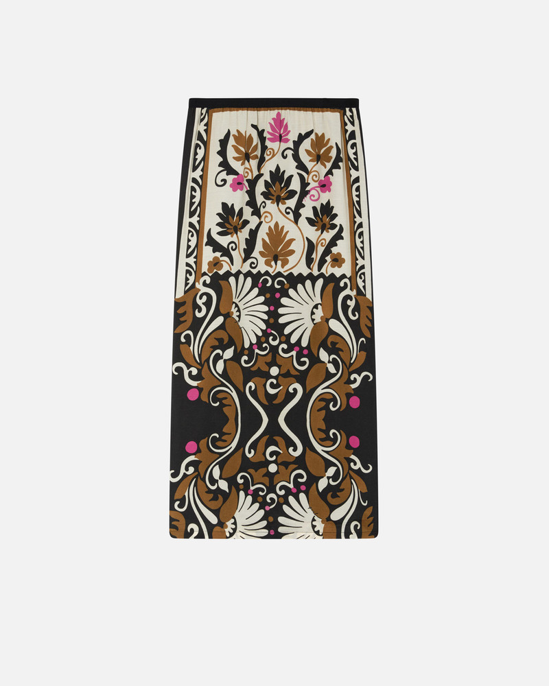 LONG FLORAL-PRINT SKIRT WITH SLIT 1