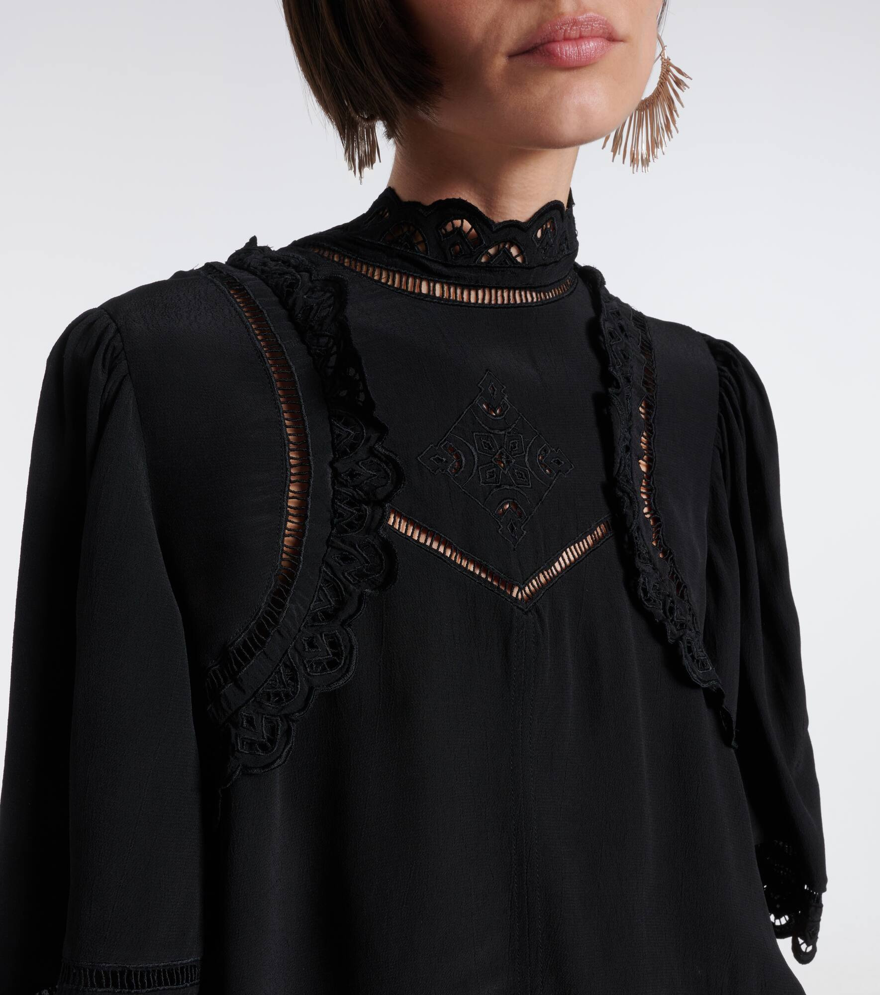 Frany broderie anglaise crêpe top - 4