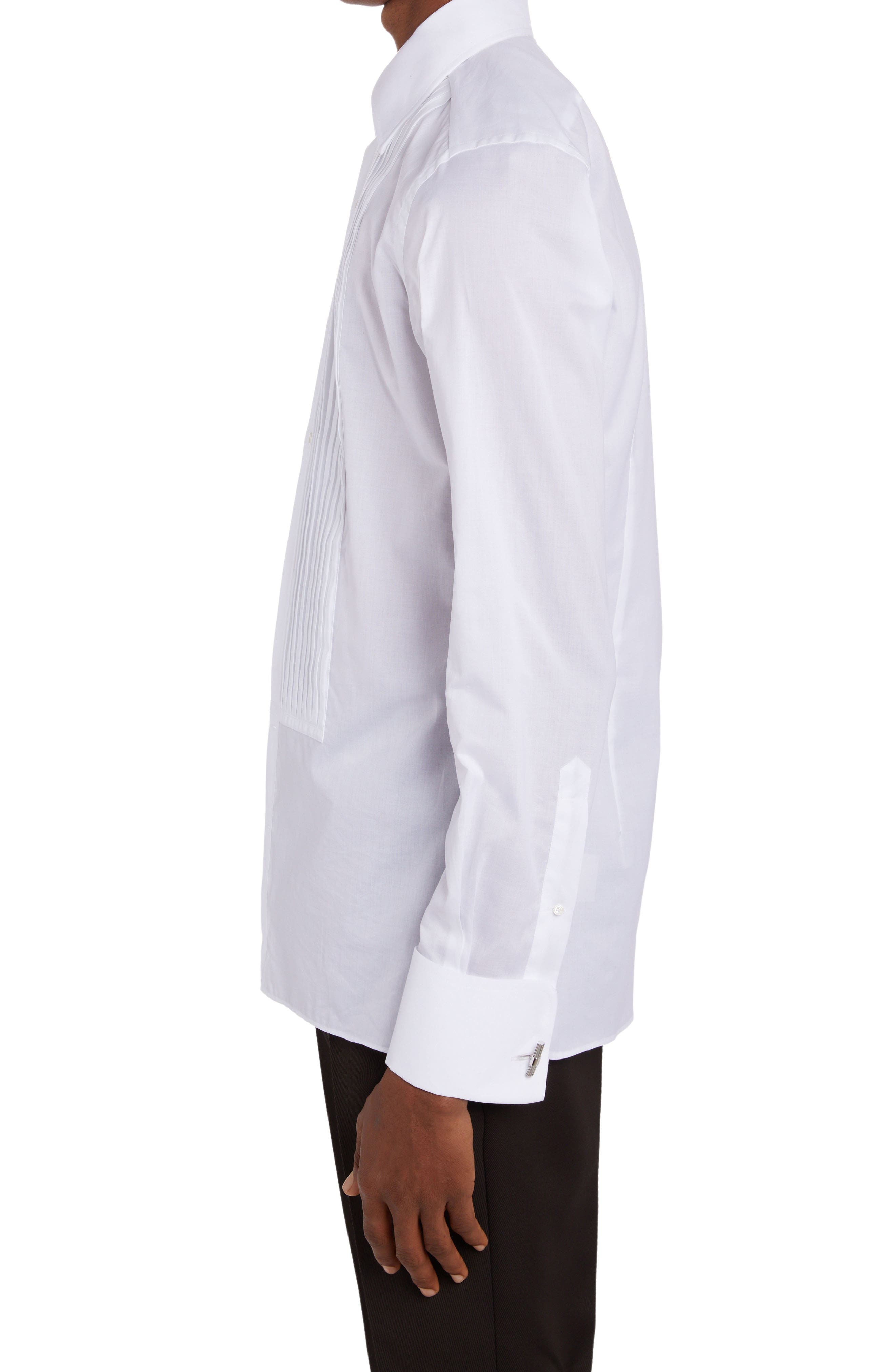 Slim Fit Poplin Tuxedo Shirt - 3