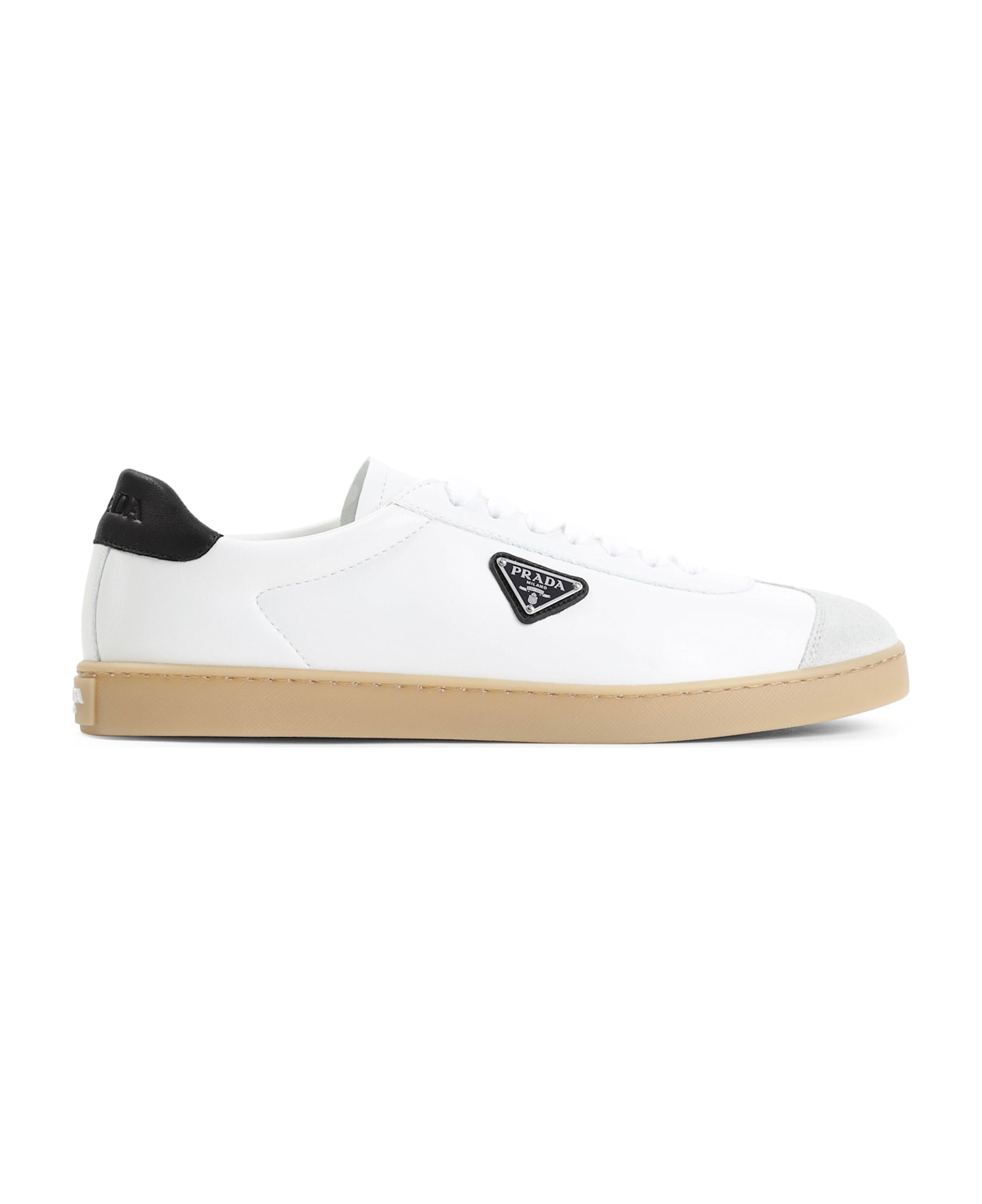 White Napa Leather Sneakers - 2