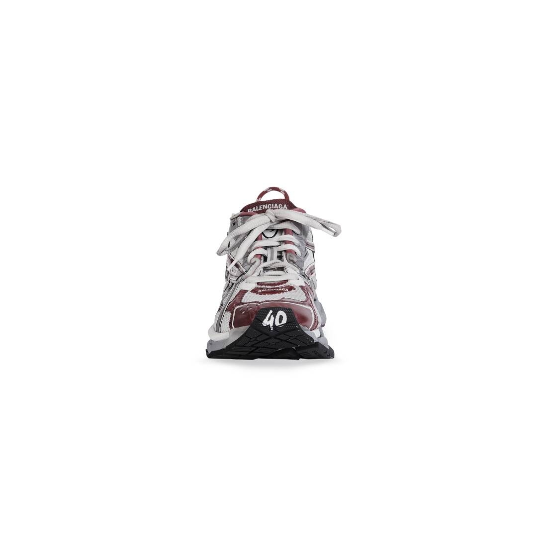 Women's Runner Sneaker in Burgundy - 2