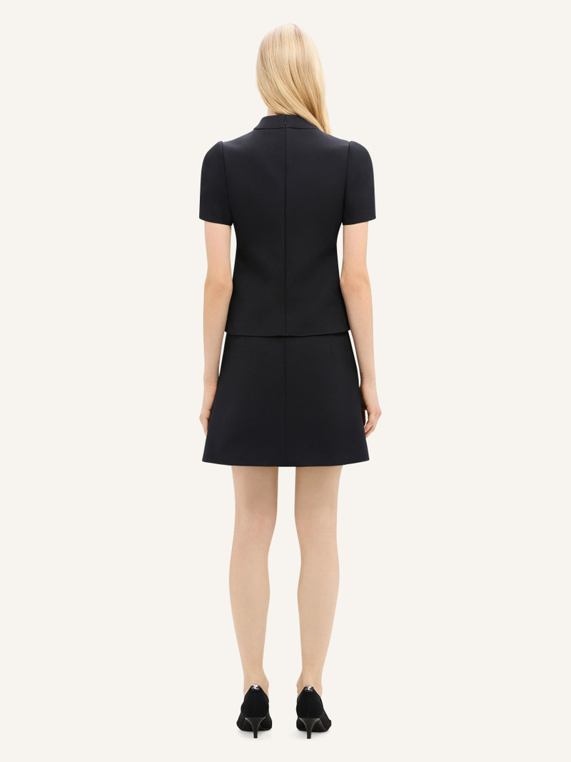 TAILORED ZIPPED TWILL MINI SKIRT 4