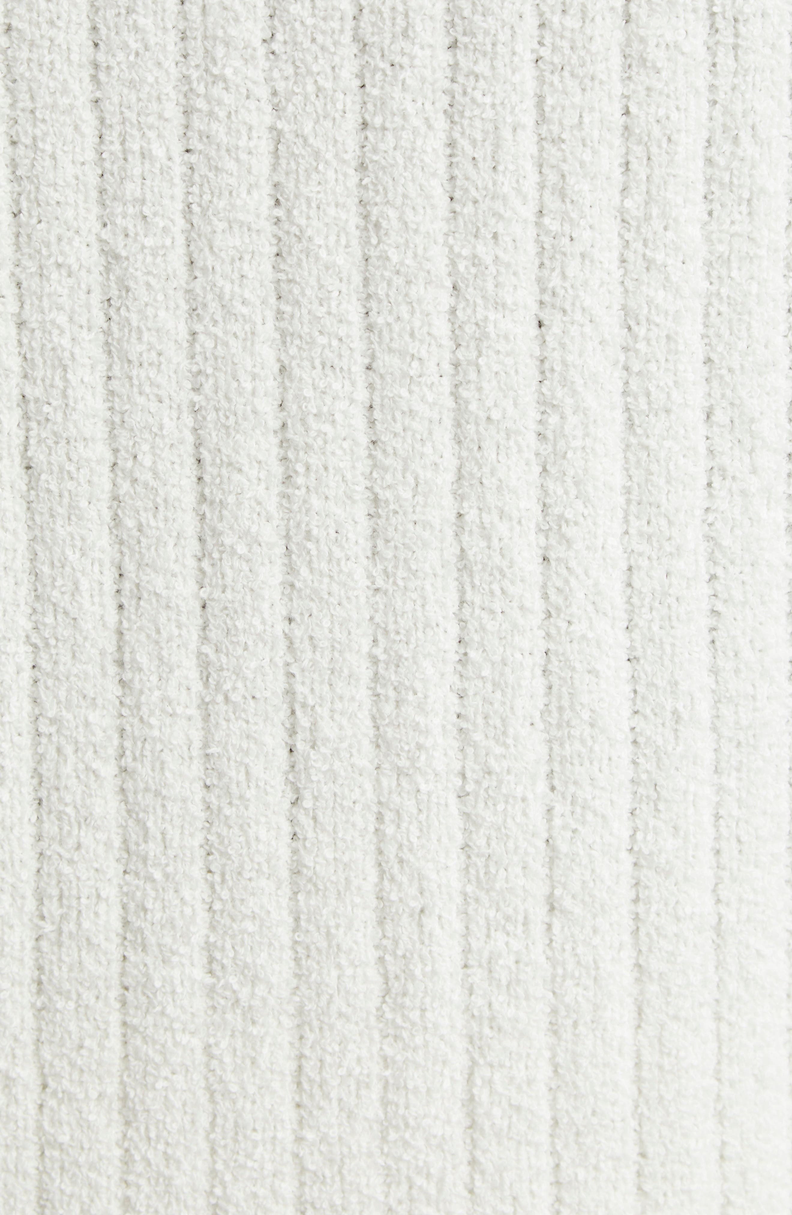 Casablanca Bouclé Rib Polo in White at Nordstrom - 6