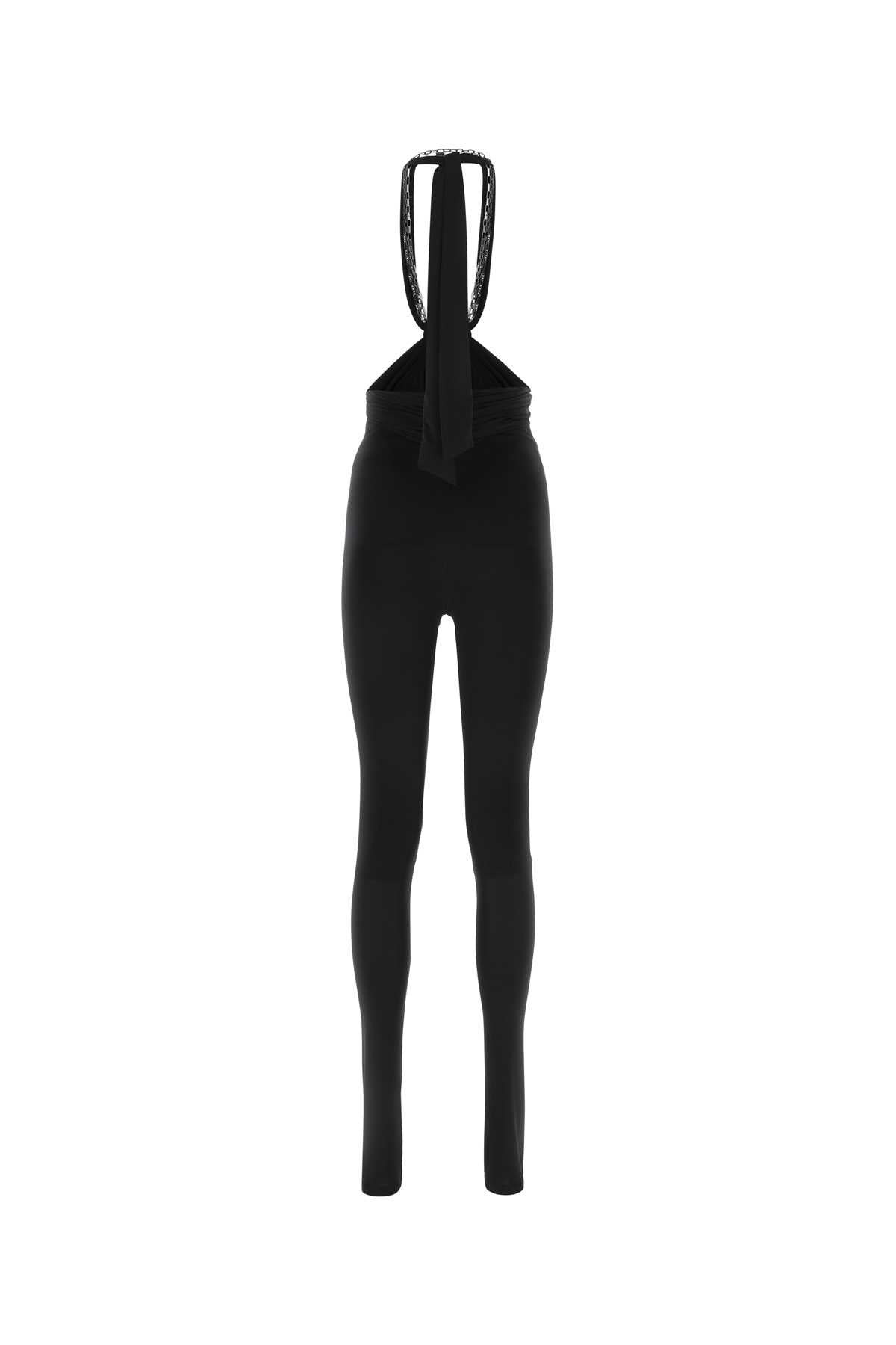 The Attico Women Black Stretch Polyester Ruby Pant - 2