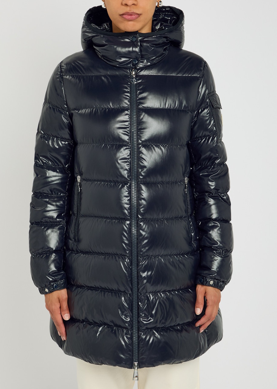 Moncler Courcelles Glossed Shell Parka Coat - 2
