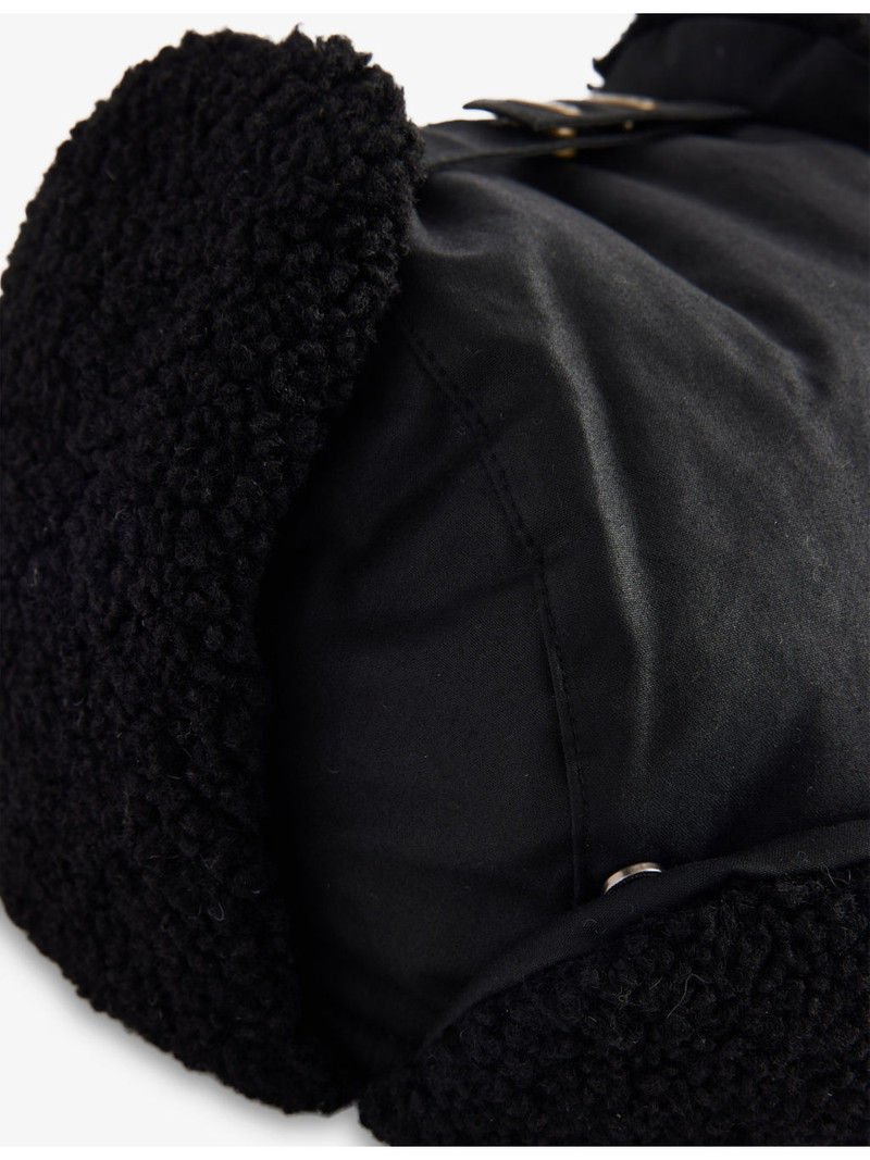 Barbour Morar Brand-Patch Waxed-Cotton Trapper Hat outlook