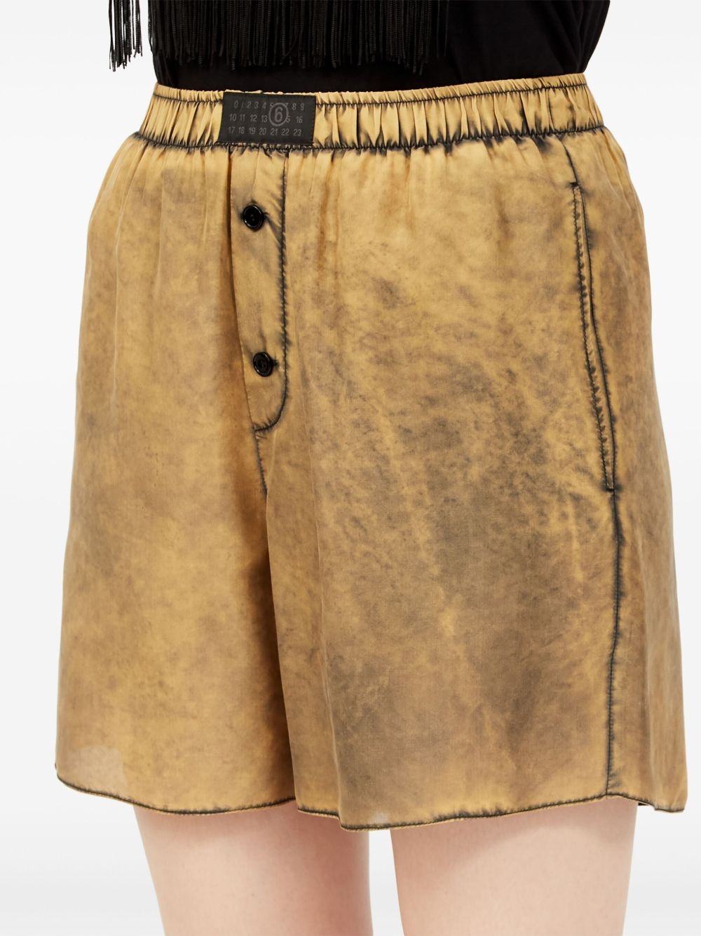 distressed-finish shorts - 7