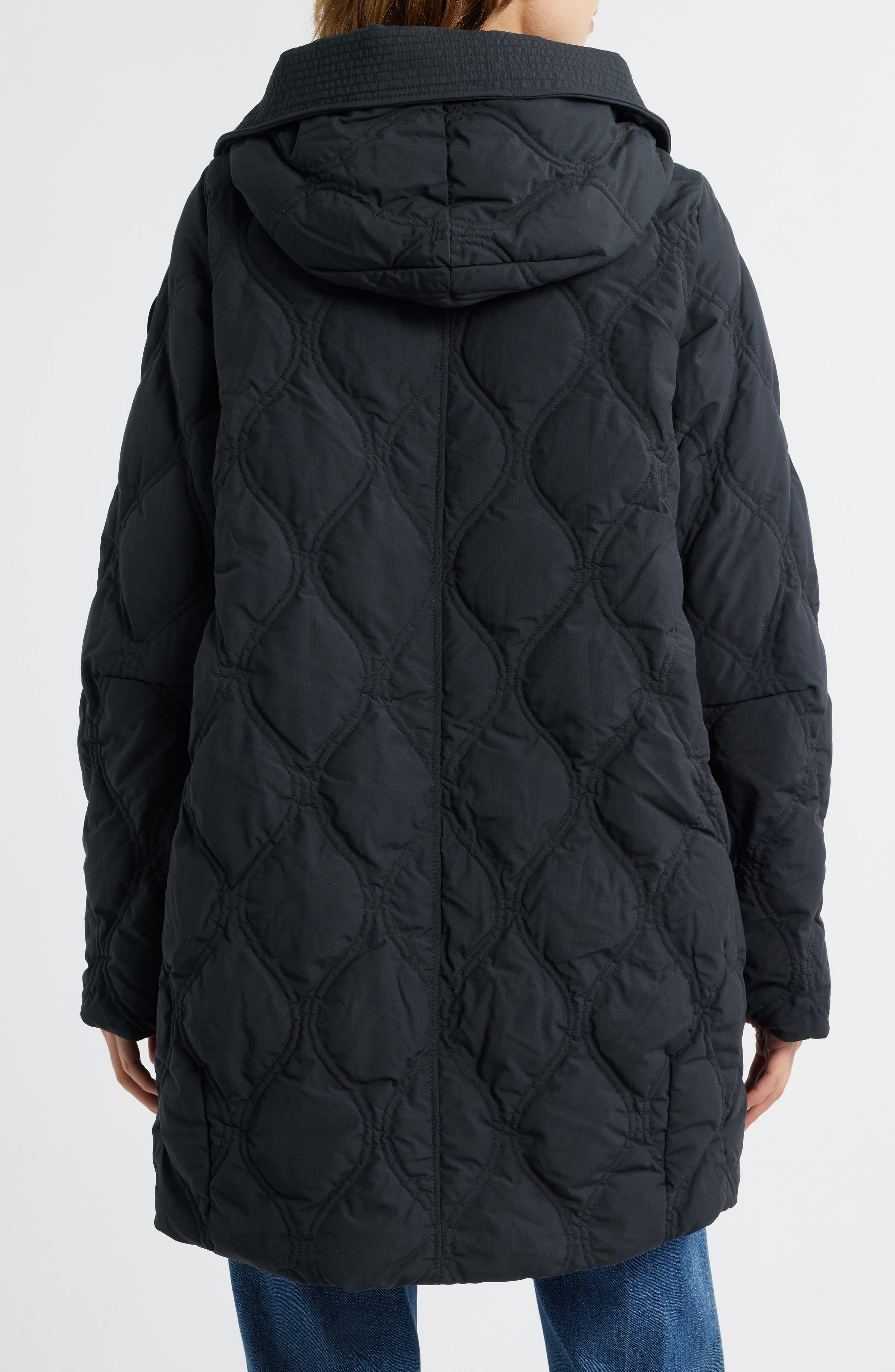 Canada Goose Alessia Quilted Hooded Jacket in Black - 2