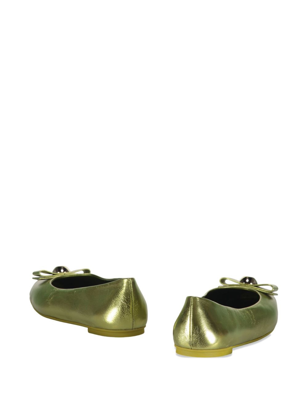 bow-embellished ballerina loafers - 3