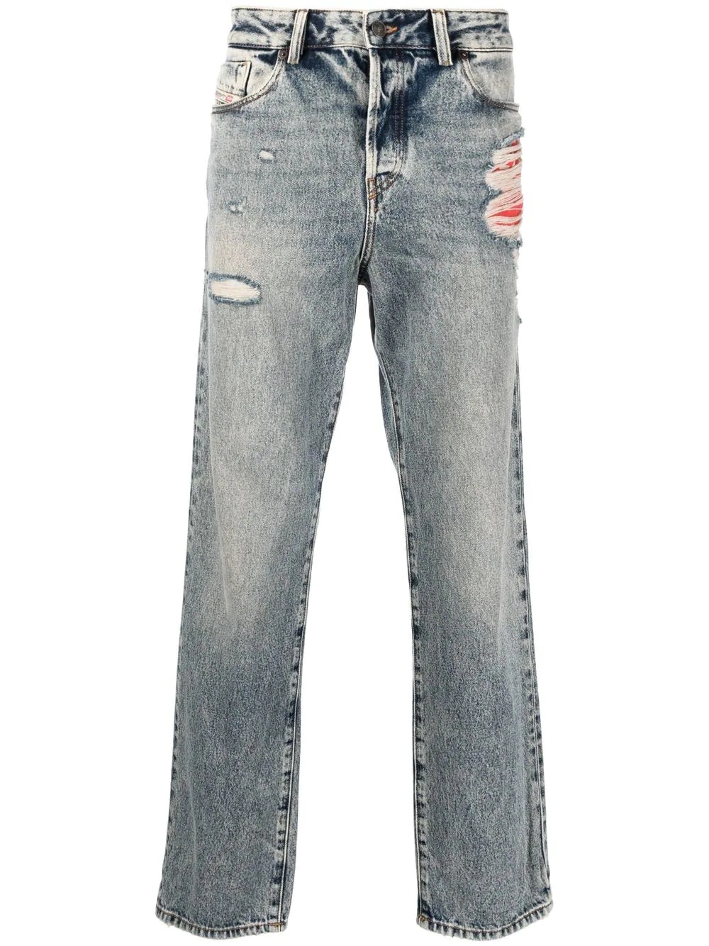 1955 stonewash straight-leg jeans - 1