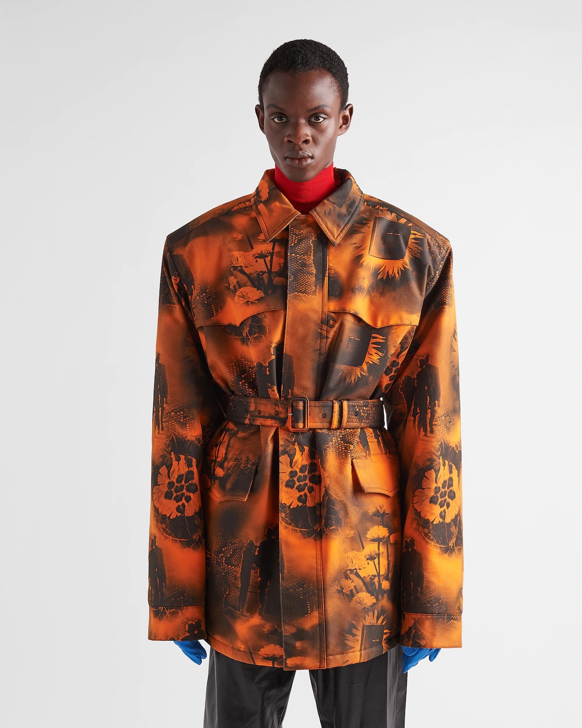 Printed Re-Nylon parka - 3