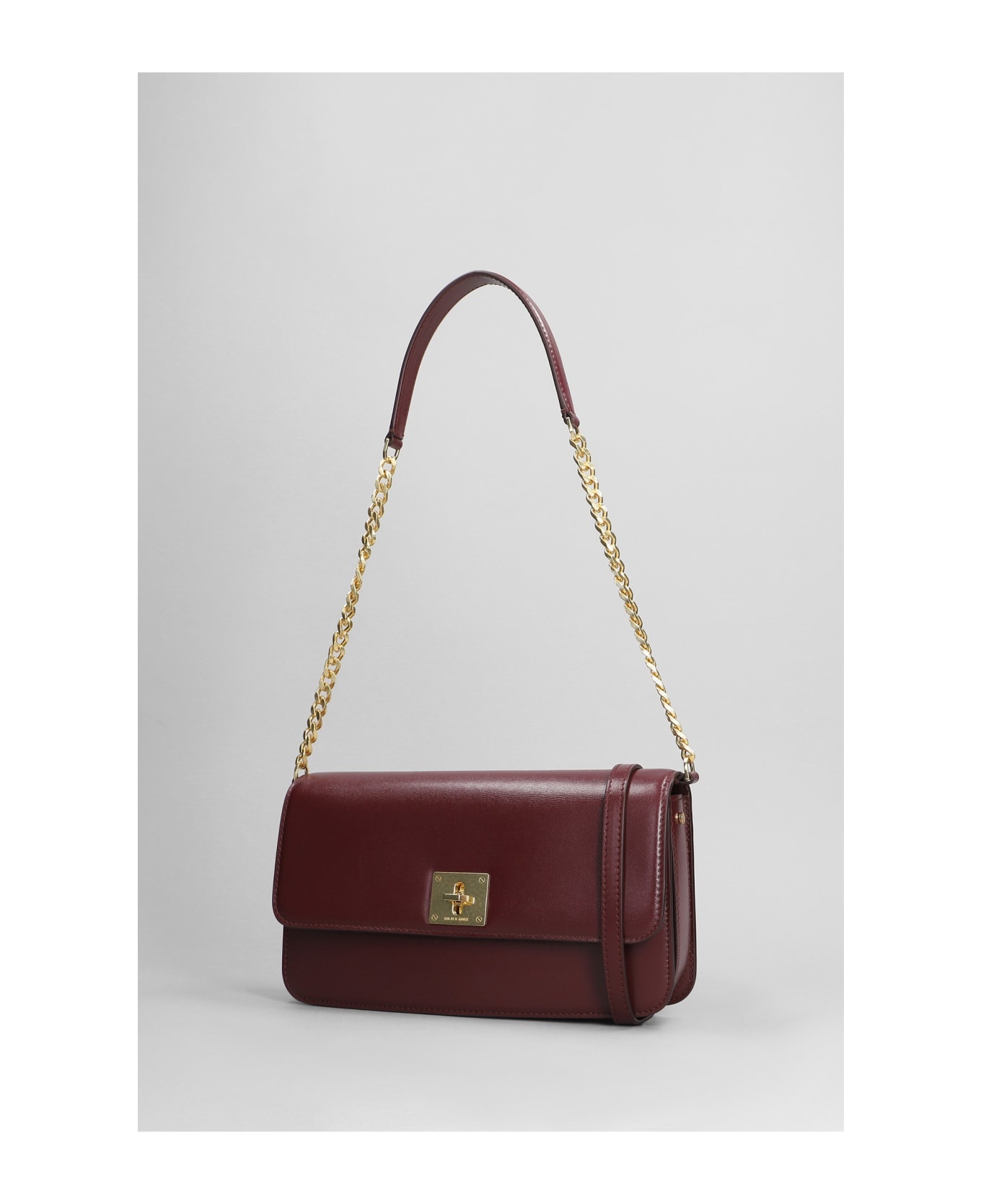 'gioia' Burgundy Leather Crossbody Bag - 2