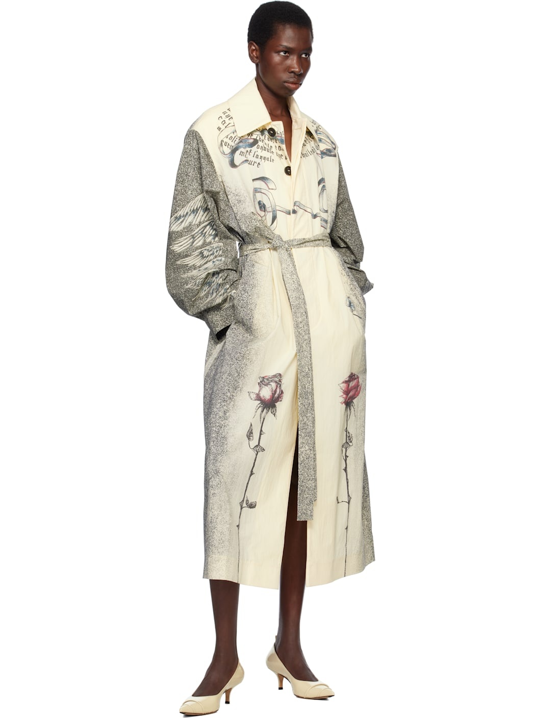 Off-White 'The Multi-Tattoo' Trench Coat - 4