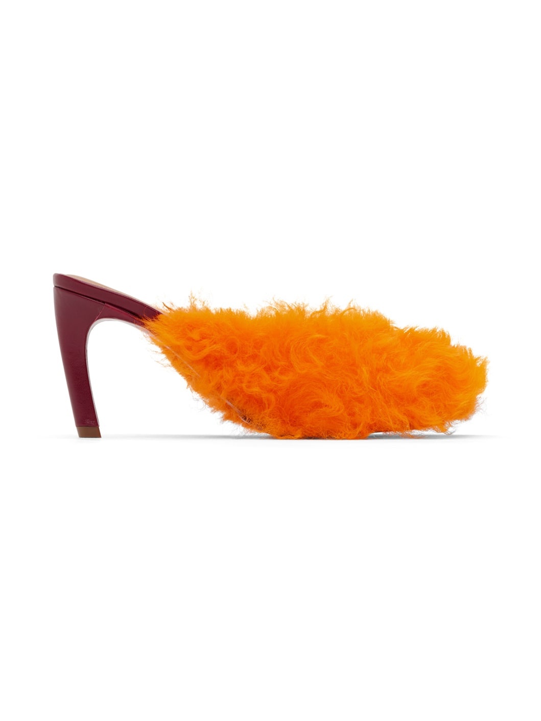 Orange Furry Heels - 1